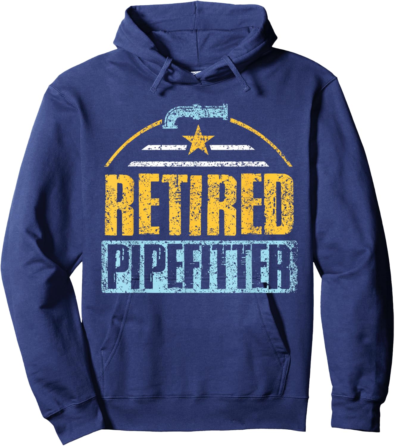 Plumbers Retired Pipe Pipe Plumbing Plumbers Pension Hoodie - Hoodie | Navy