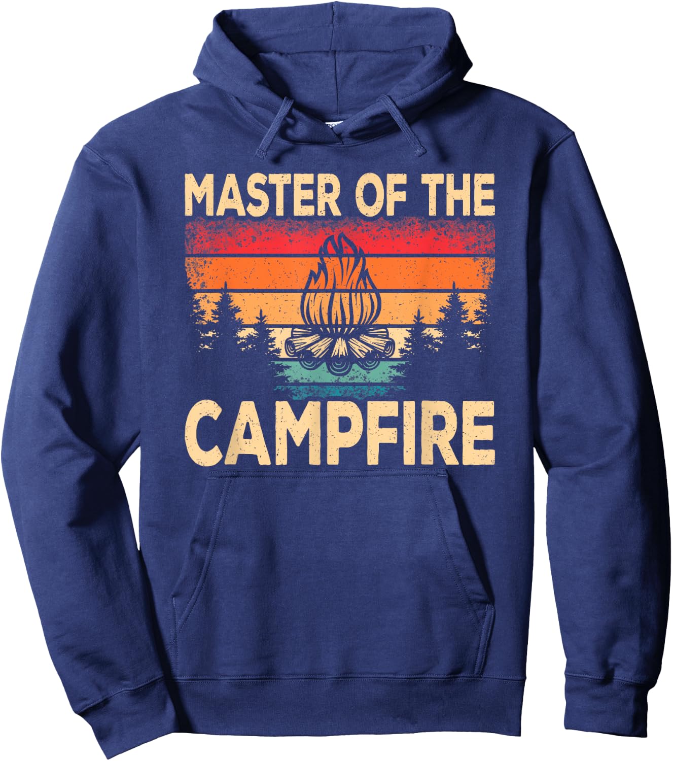 Funny Master Of The Campfire Camper Outdoorlife Camping Hoodie - Hoodie | Navy