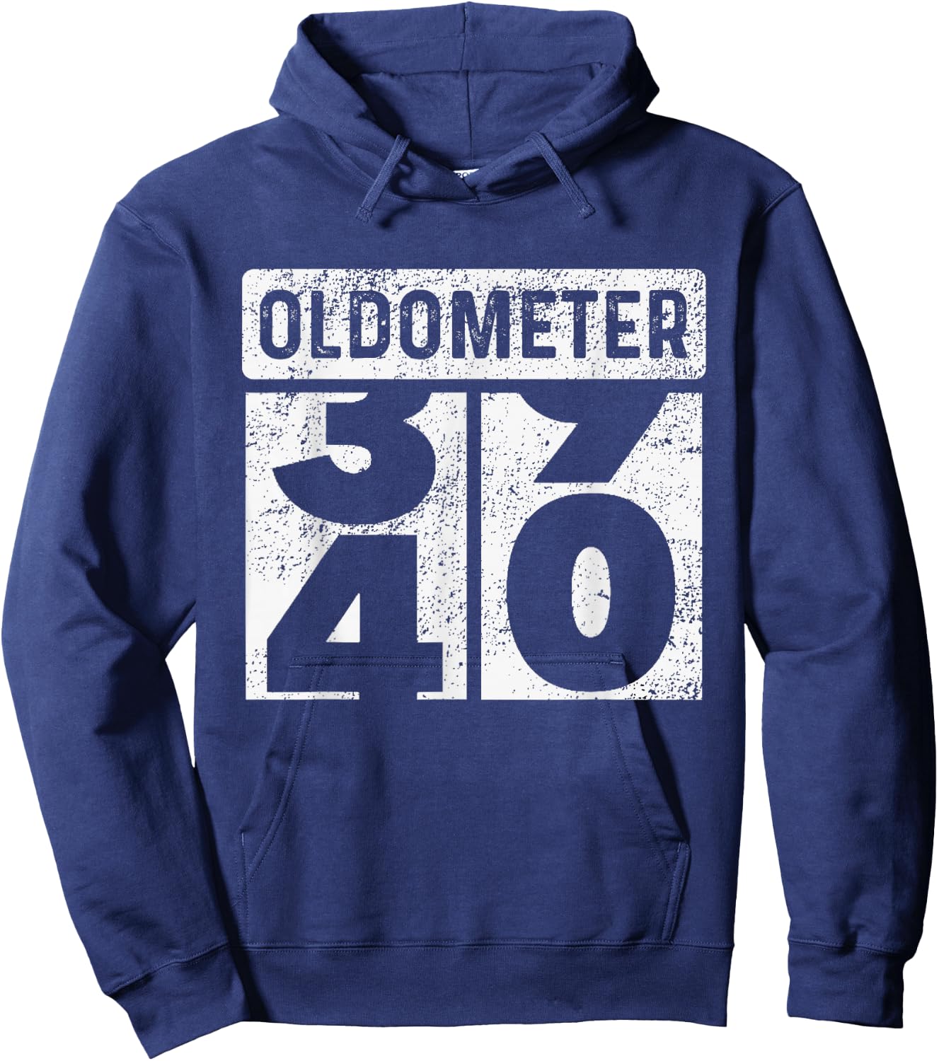 Oldometer Odometer Funny 40th Birthday Party Turning 40 Joke Hoodie - Hoodie | Navy