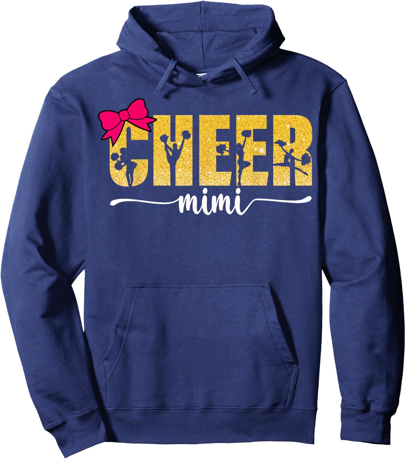 Cheerleader Cheerleading Cheer Mimi Hoodie - Hoodie | Navy