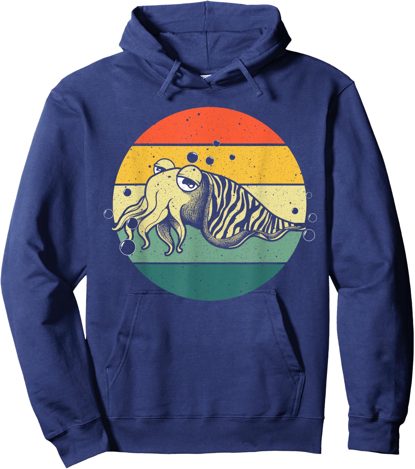 Cute Cuttlefish Design Men Women Cuttlefish Lovers Fishing Hoodie - Hoodie | Navy