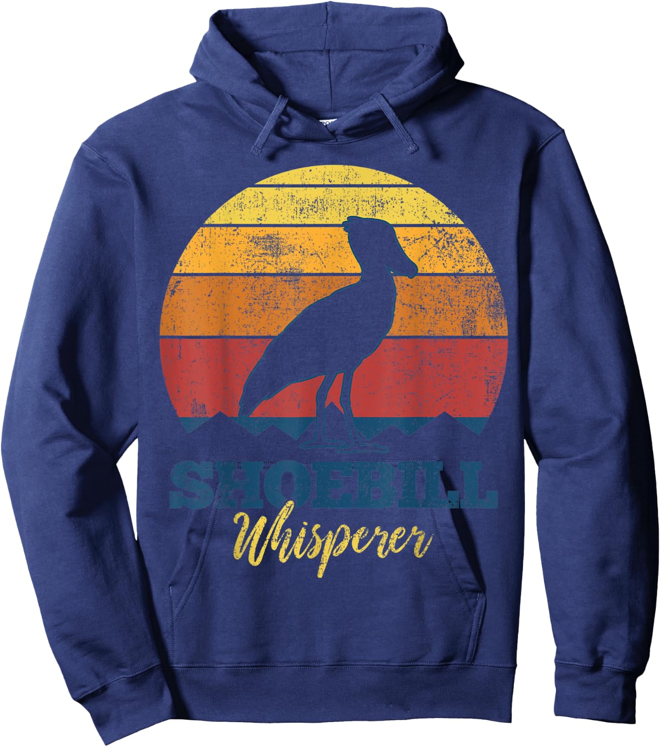Shoebill Stork Bird Hoodie - Hoodie | Navy