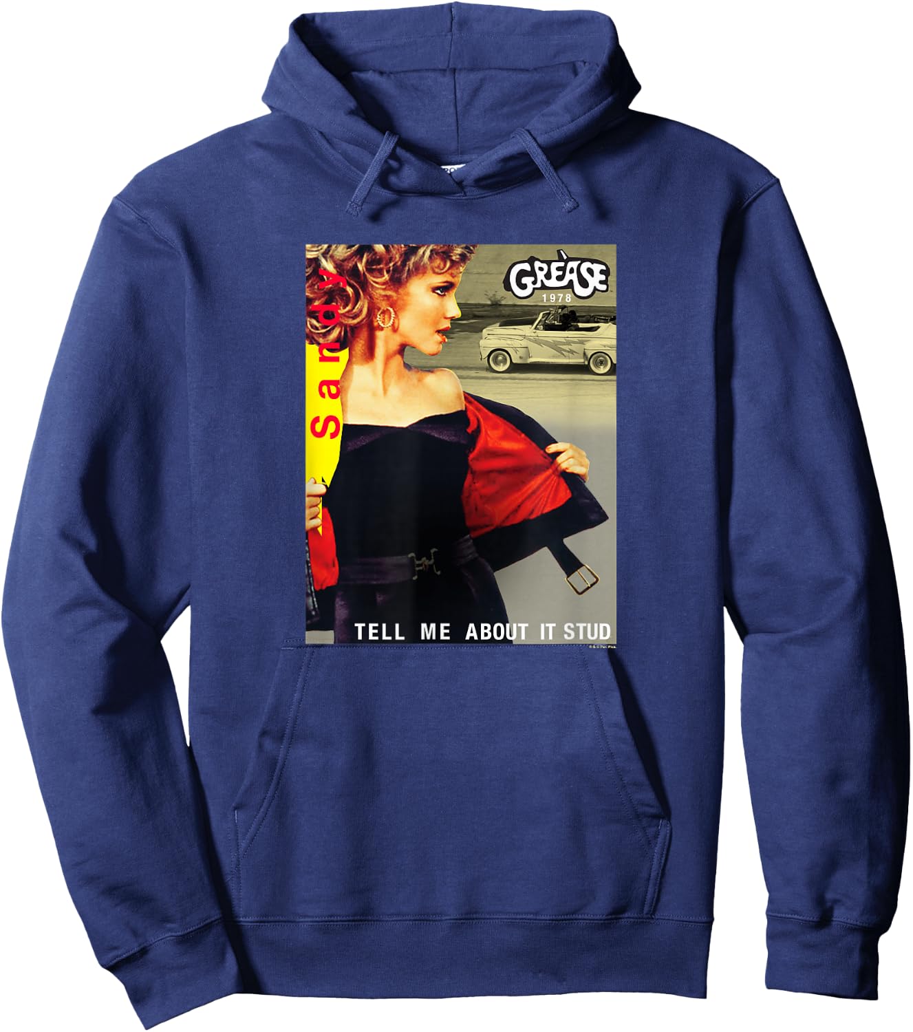 Grease - Sandy Tell Me About It Hoodie - Hoodie | Navy