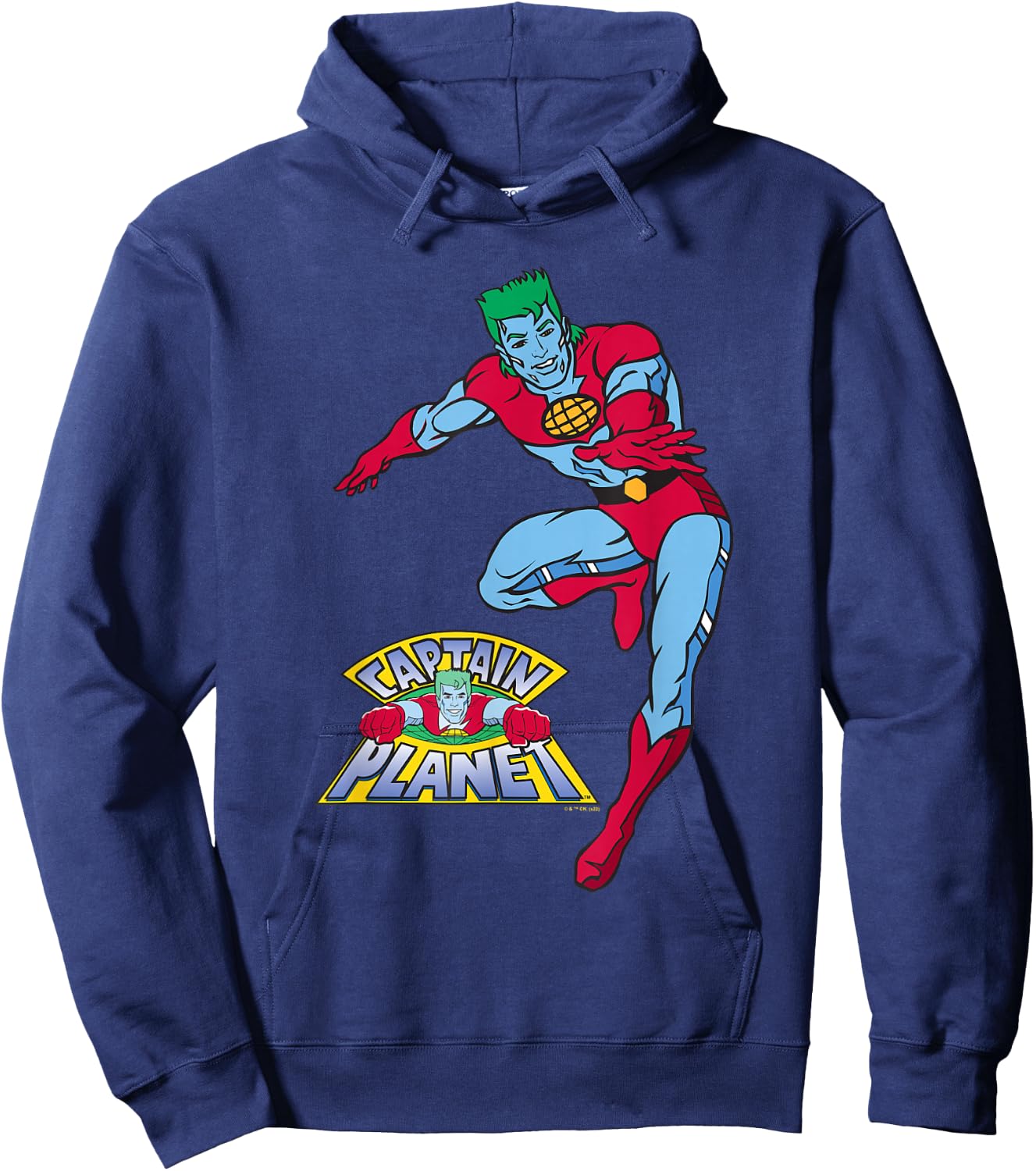 Captain Planet Captain and Logo Hoodie - Hoodie | Navy