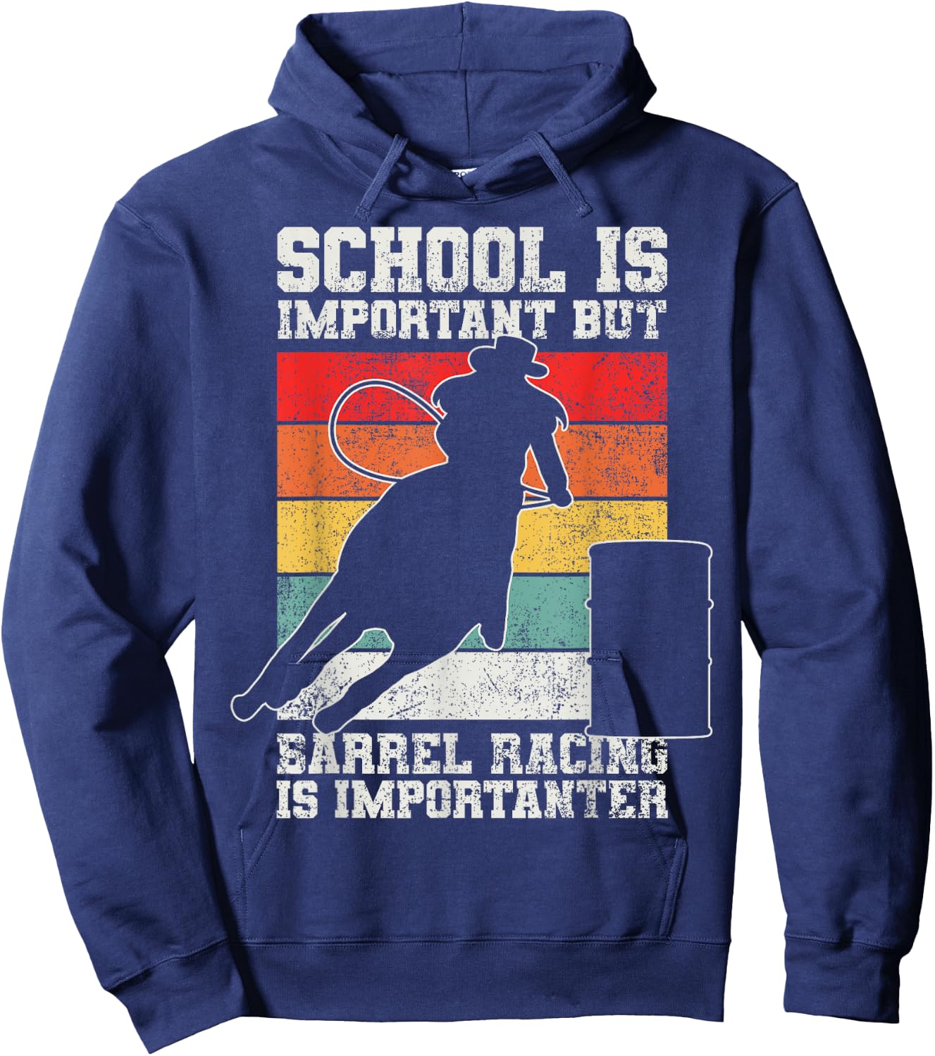 Barrel Racing Barrel Racer Horse Riding Hoodie - Hoodie | Navy
