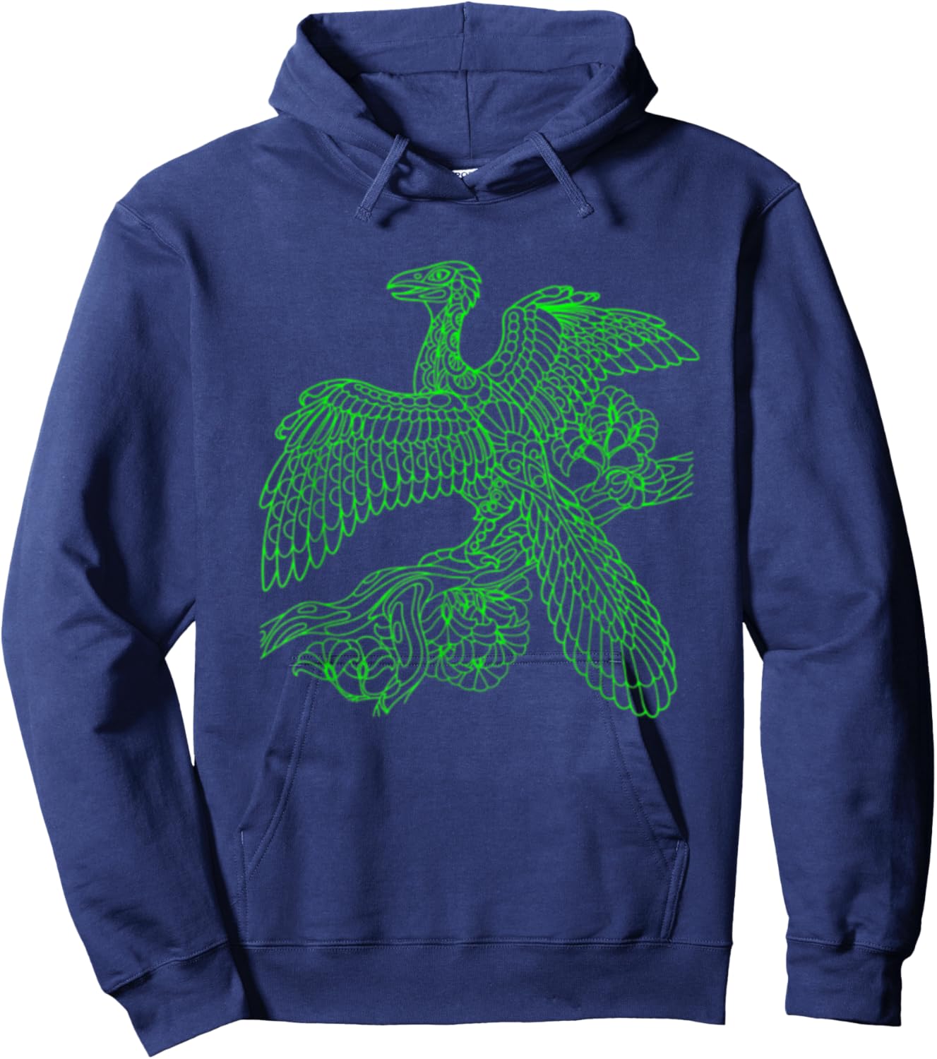 Archaeopteryx or Urvogel Flying Dinosaur Bird Hoodie - Hoodie | Navy