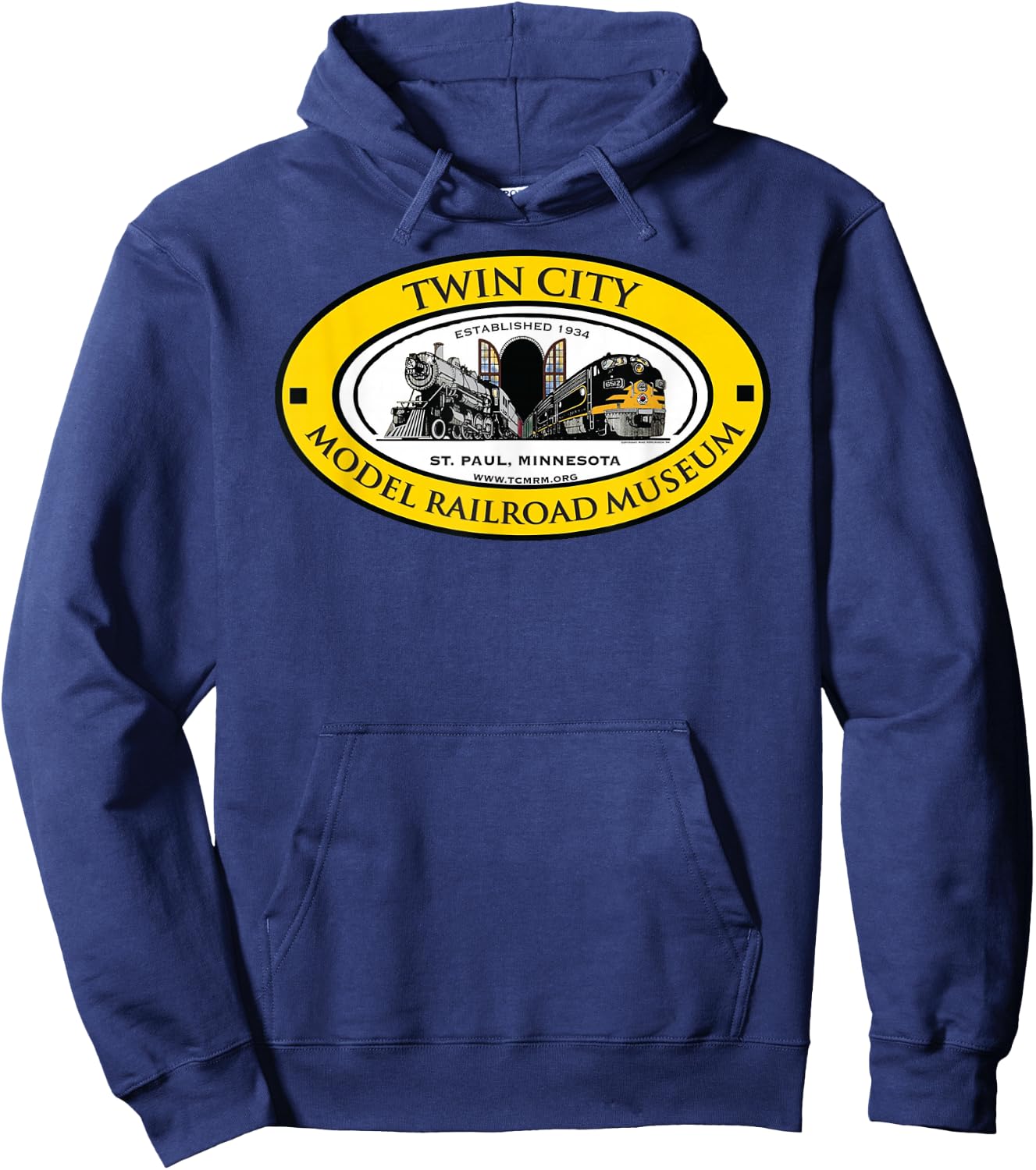 Twin City Model Railroad Museum Hoodie - Hoodie | Navy
