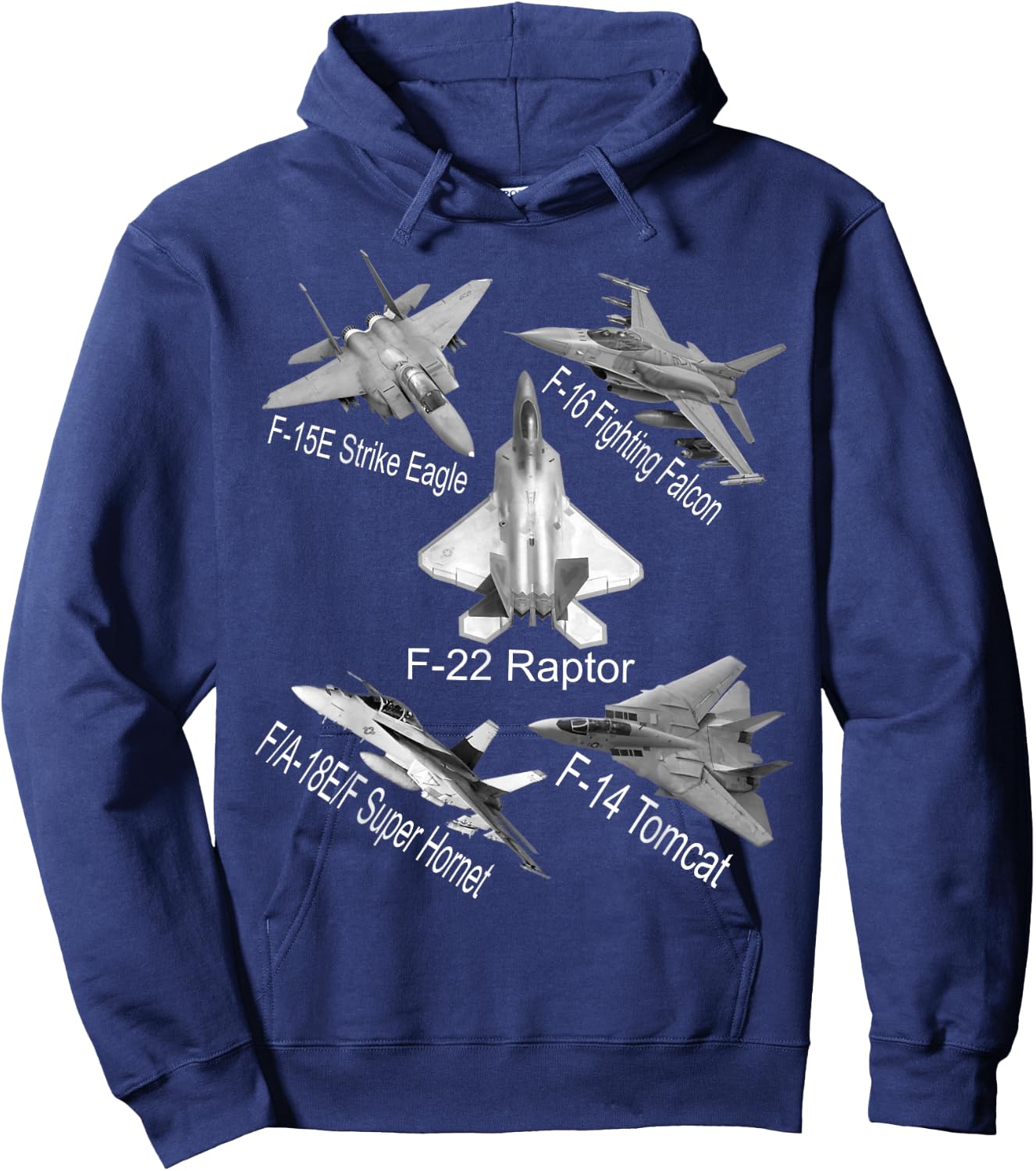 American Fighters Jets F22 Raptor F14 Tomcat Plane Spotting Hoodie - Hoodie | Navy