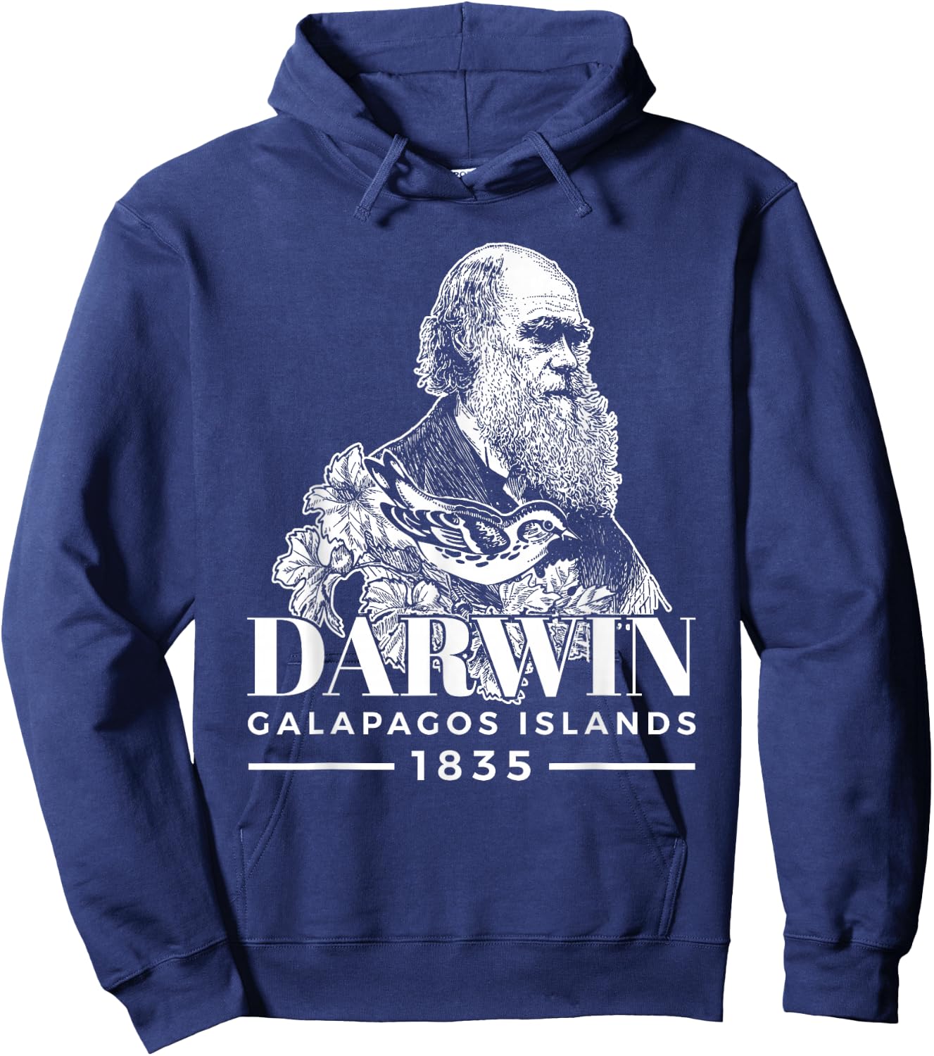 Charles Darwin Shirt Galapagos Island Science Evolution Hoodie - Hoodie | Navy