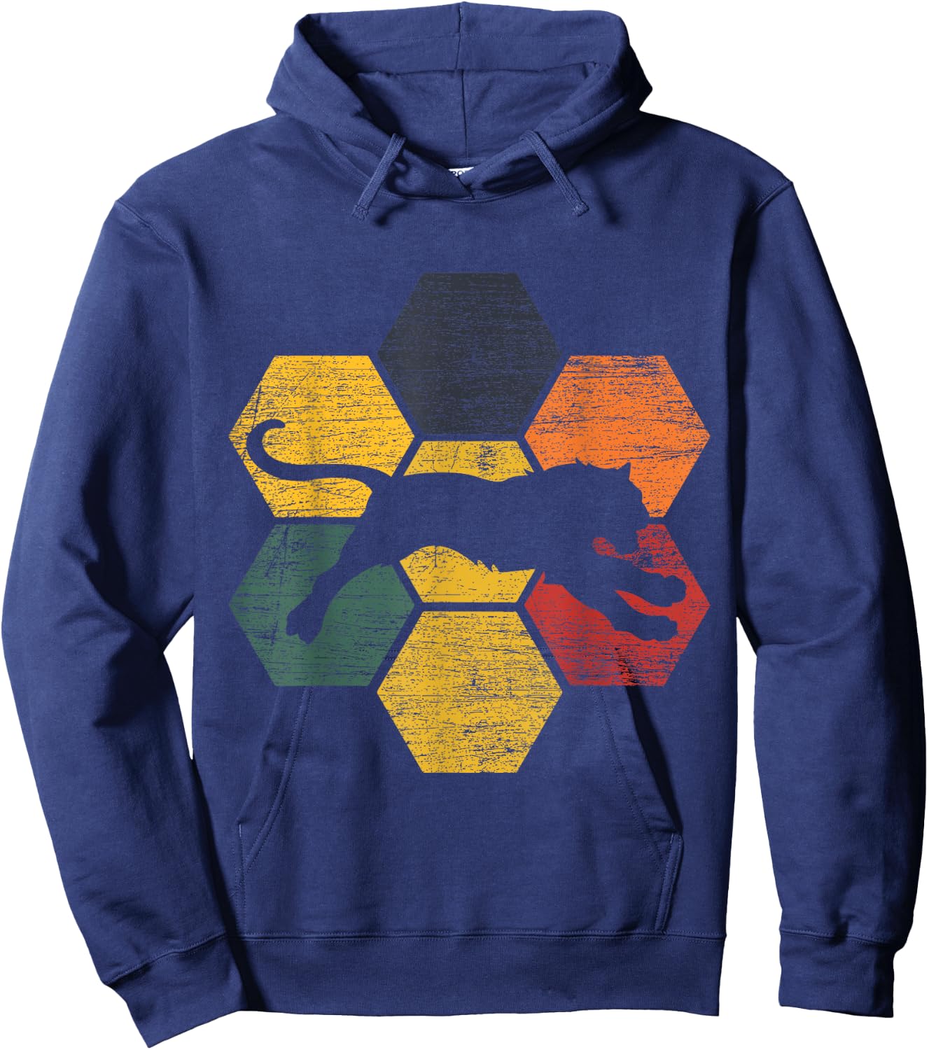 Retro Tiger Hoodie - Hoodie | Navy