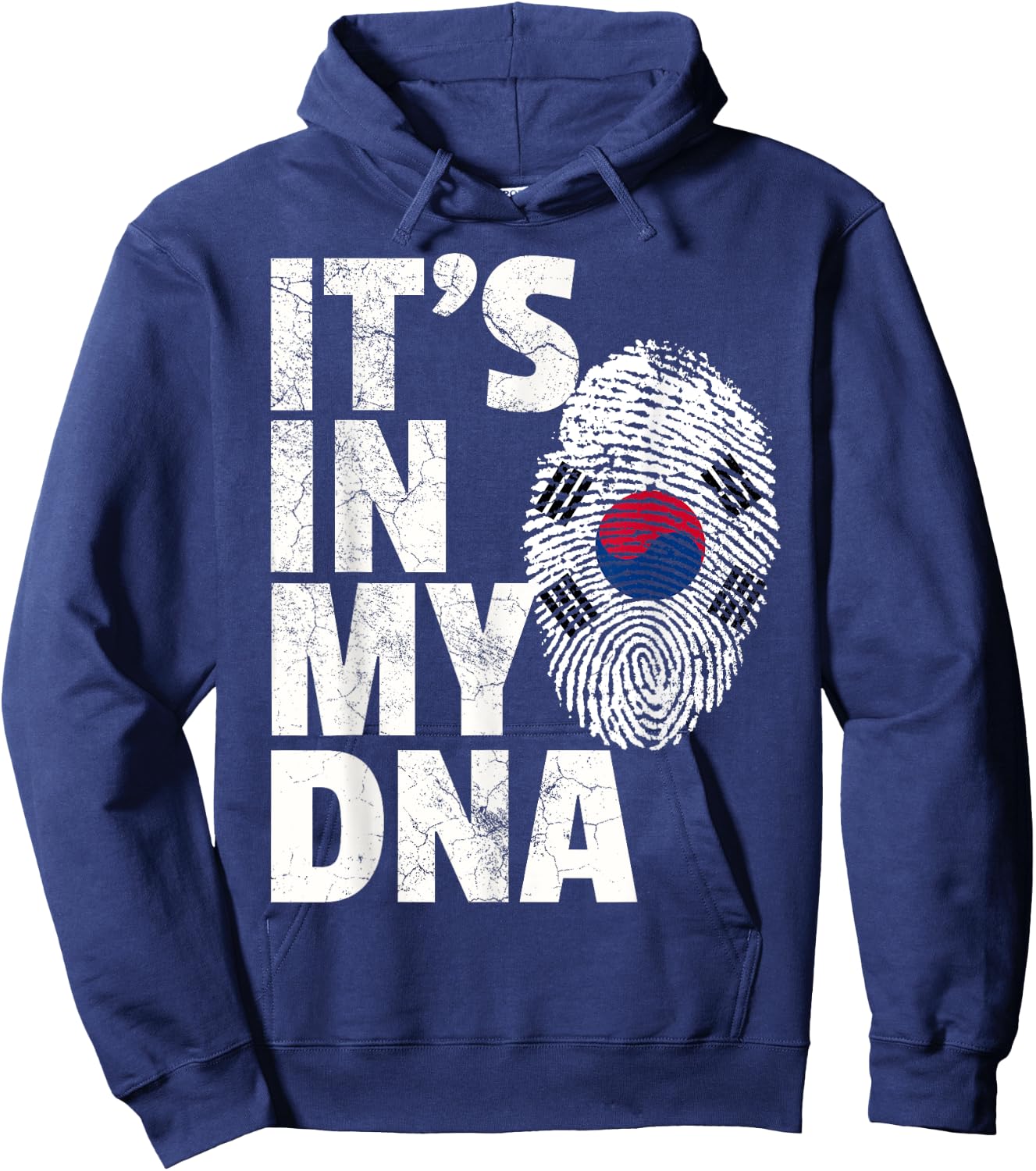 IT'S IN MY DNA South Korea Korean Flag T Shirt Gift Souvenir Hoodie - Hoodie | Navy