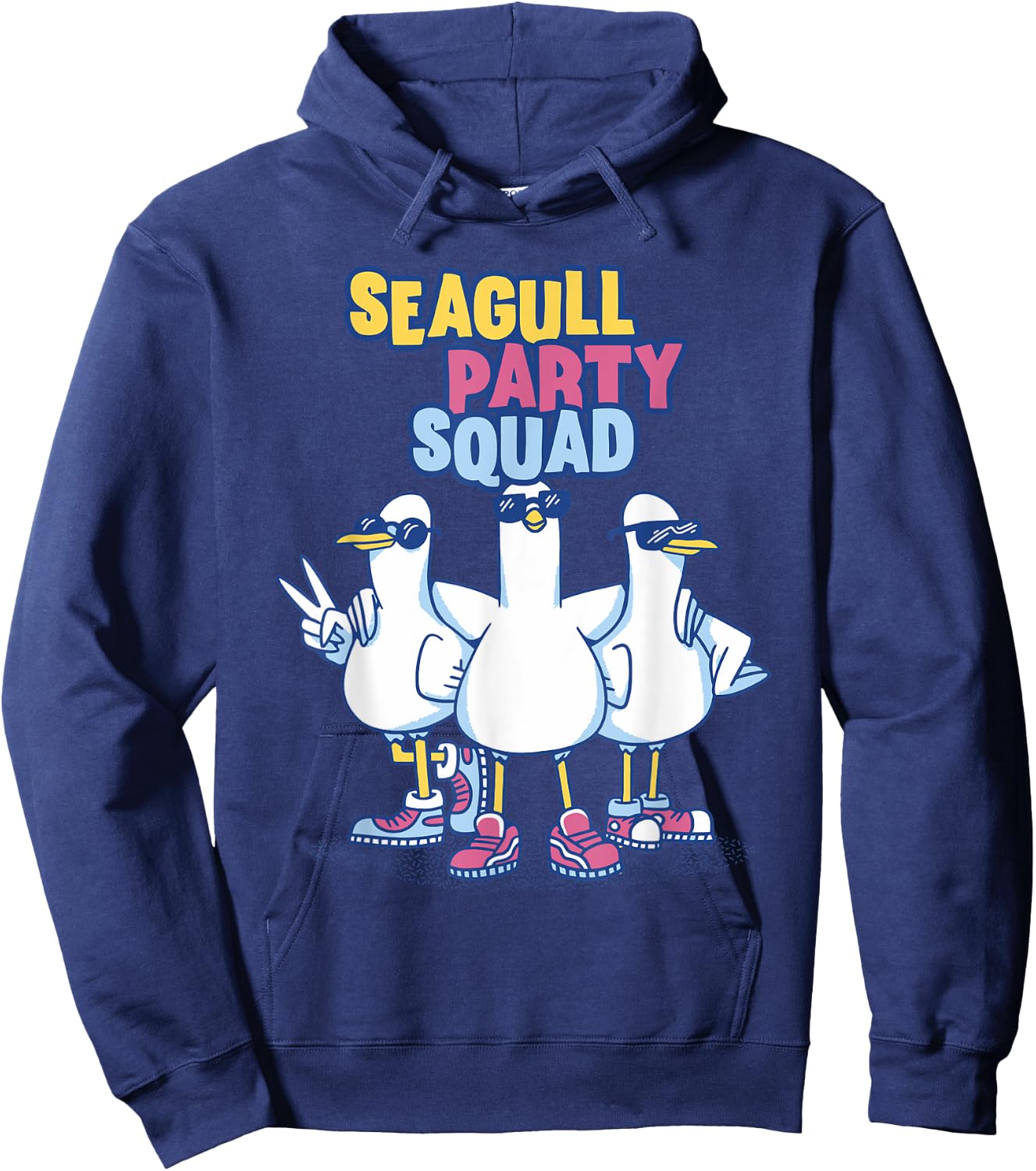 Seagull Party Squad Dancing Gull Squad Team Seagull Lover Hoodie - Hoodie | Navy