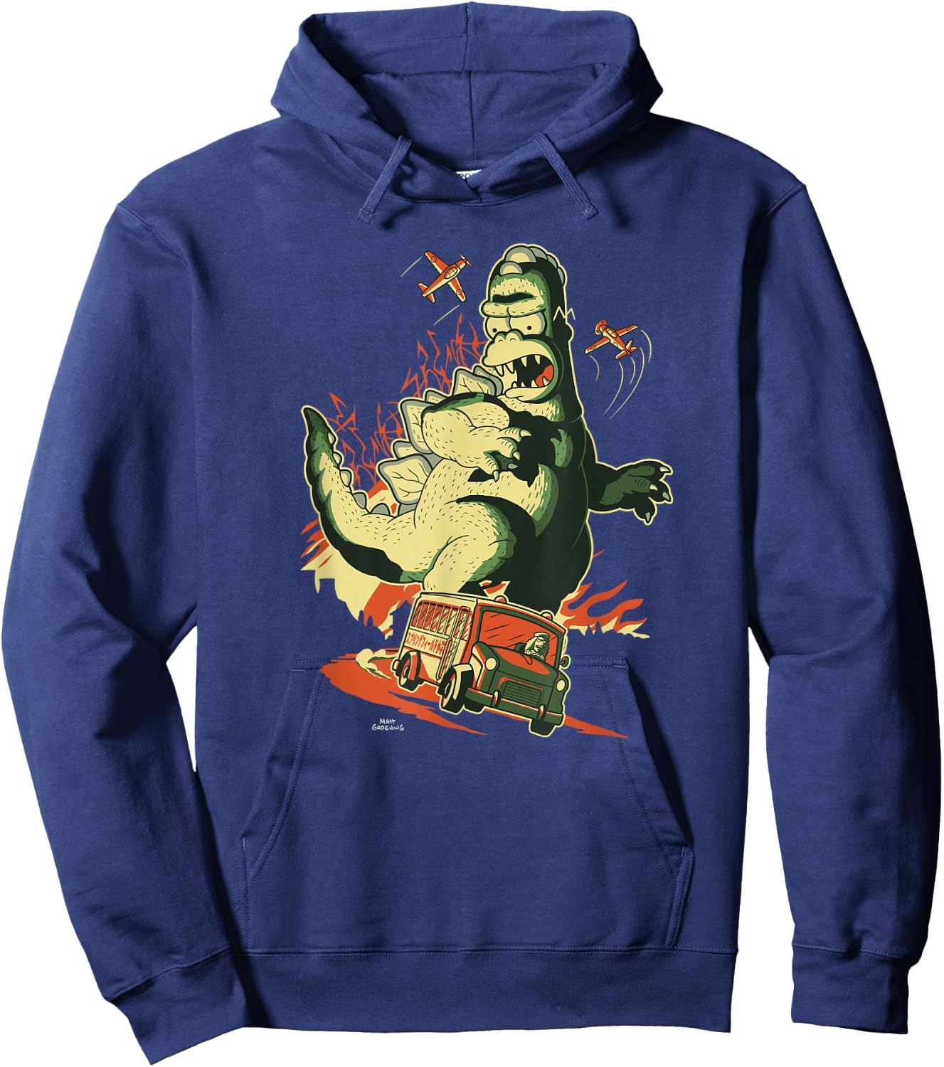 The Simpsons: Treehouse of Horror Halloween Angry Homerzilla Hoodie - Hoodie | Navy