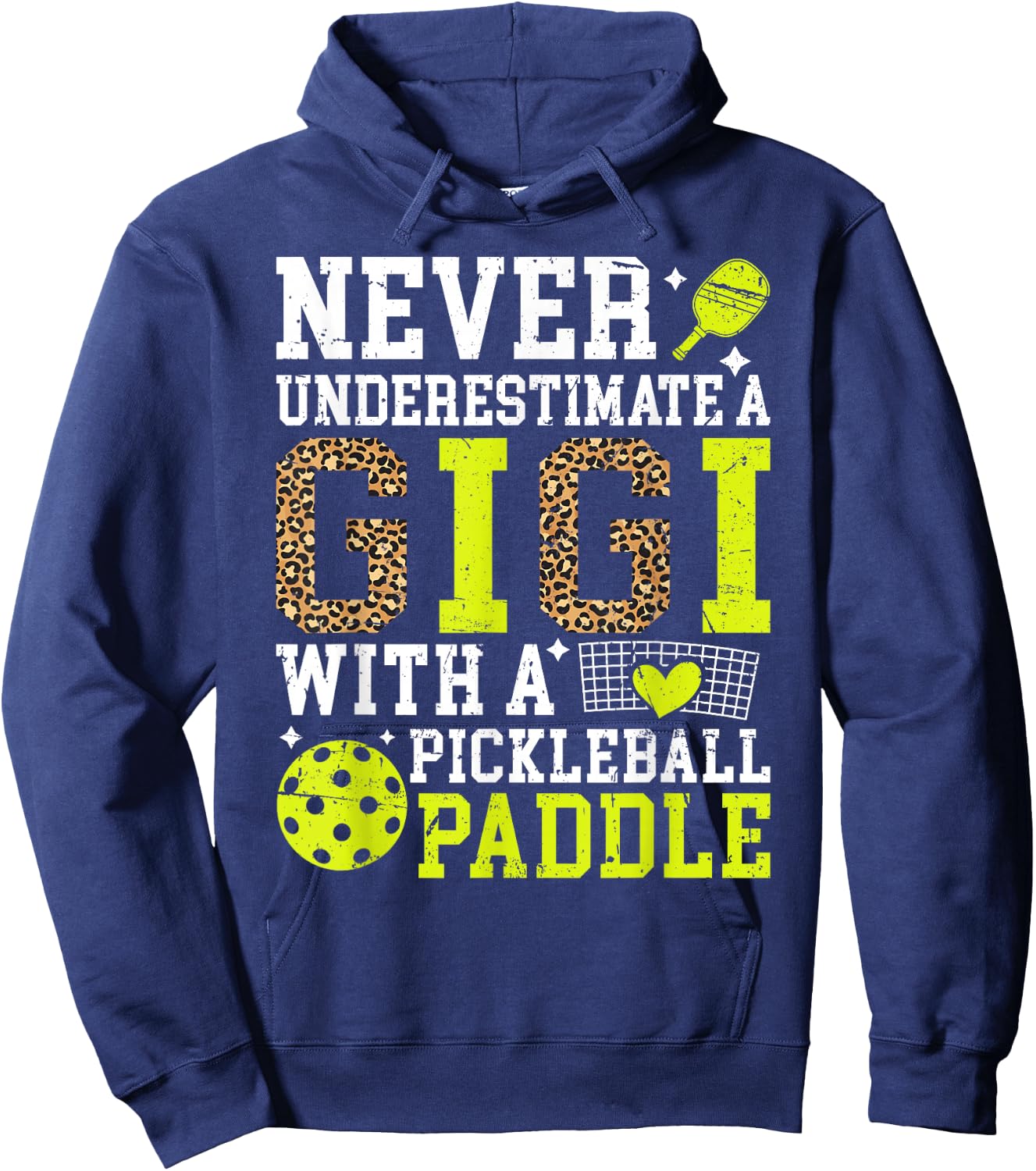 Proud Pickleball Gigi Grandma Gigi Pickleball Player Gigi Hoodie - Hoodie | Navy