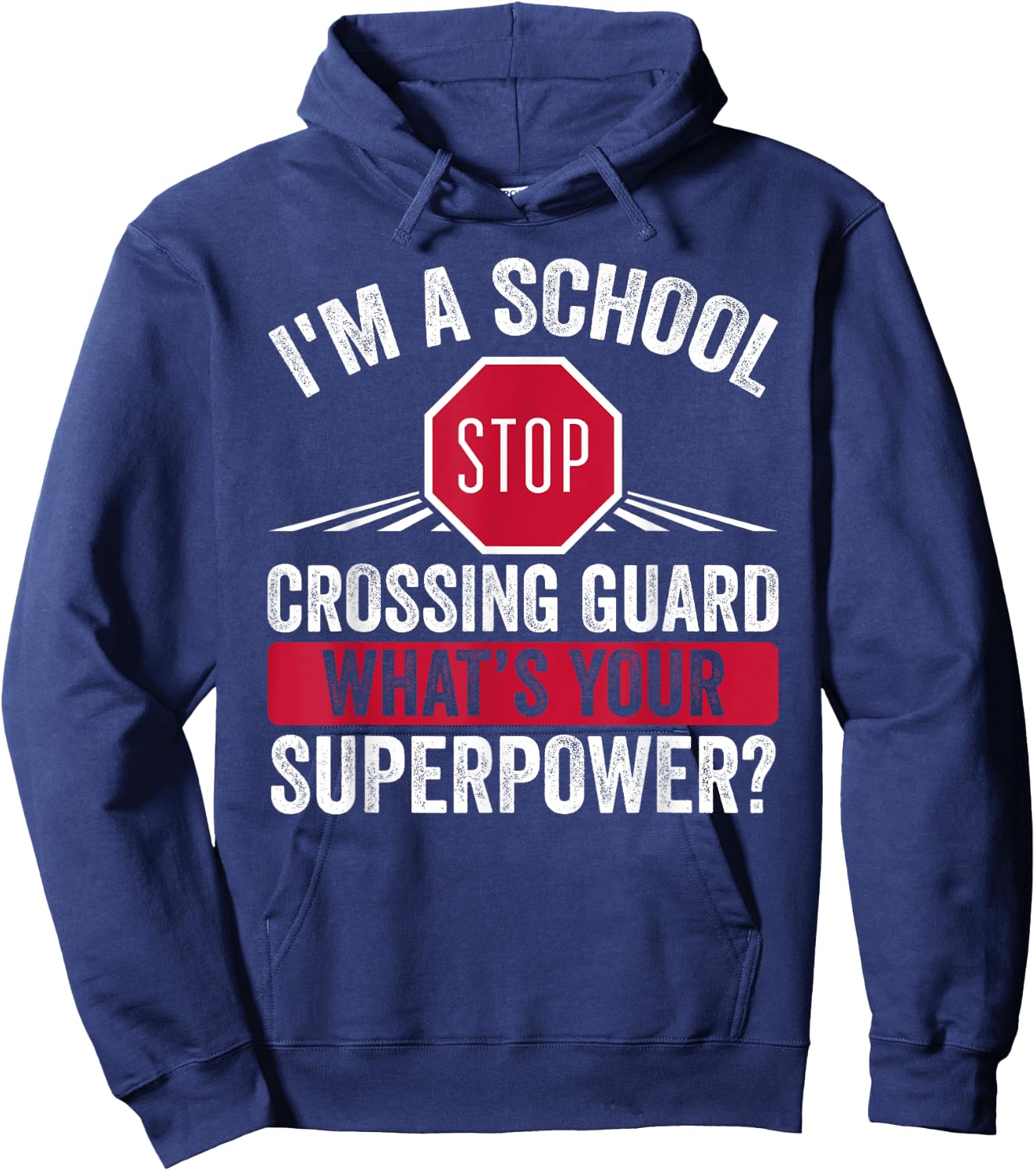 School Crossing Guard – Kids Crossing Guard Traffic Manager Hoodie - Hoodie | Navy