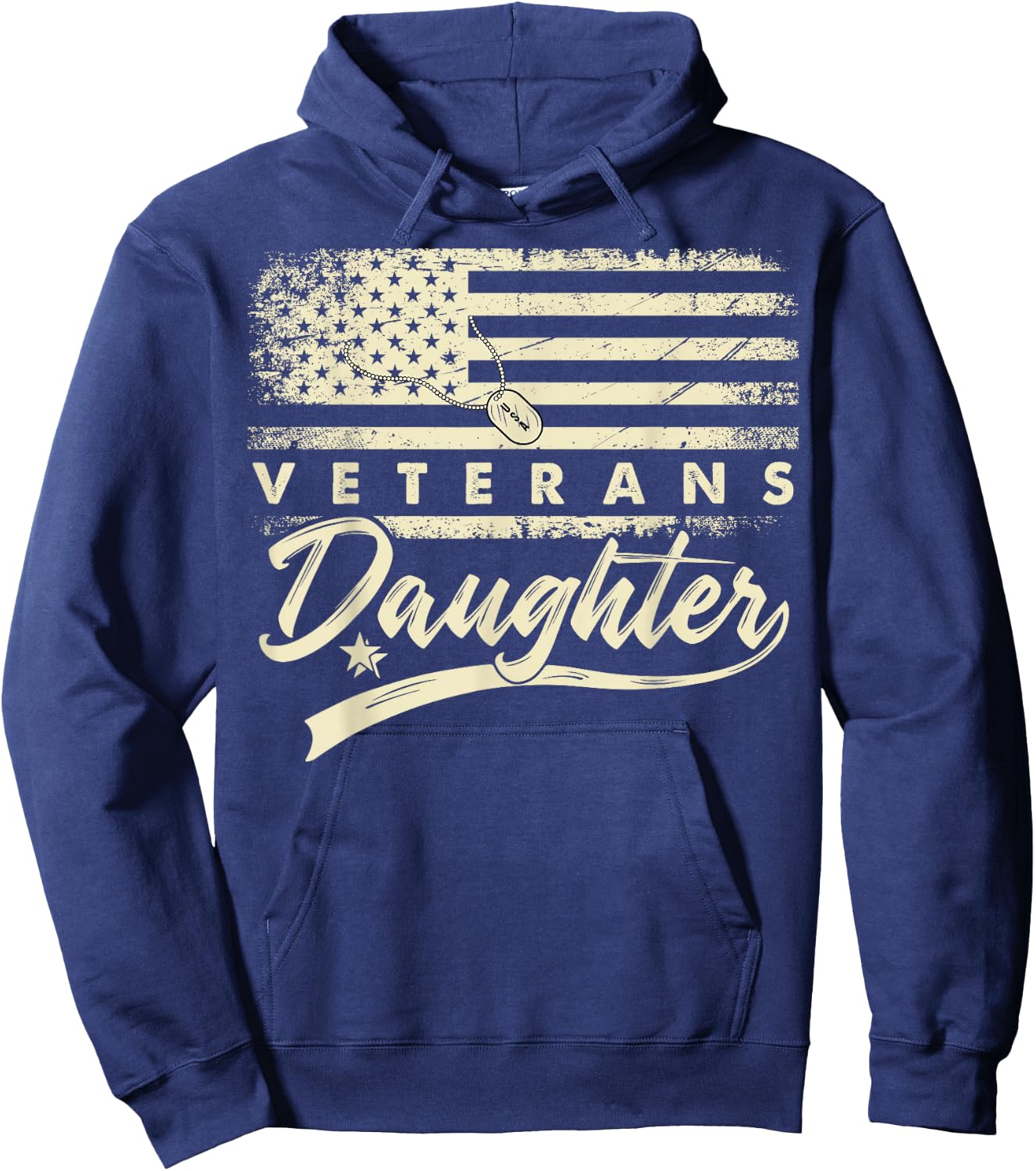I'm Not Just a Daddy's Little Girl I'm a Veteran's Daughter Hoodie - Hoodie | Navy