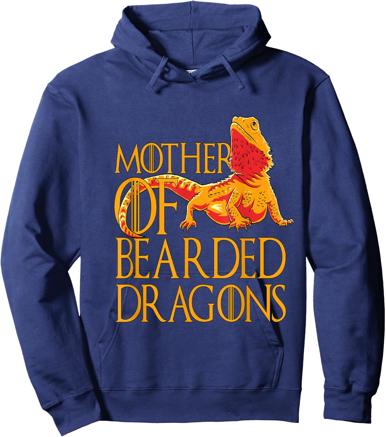Woman Mother of Bearded Dragons Women Reptile Mom Gift Hoodie - Hoodie | Navy