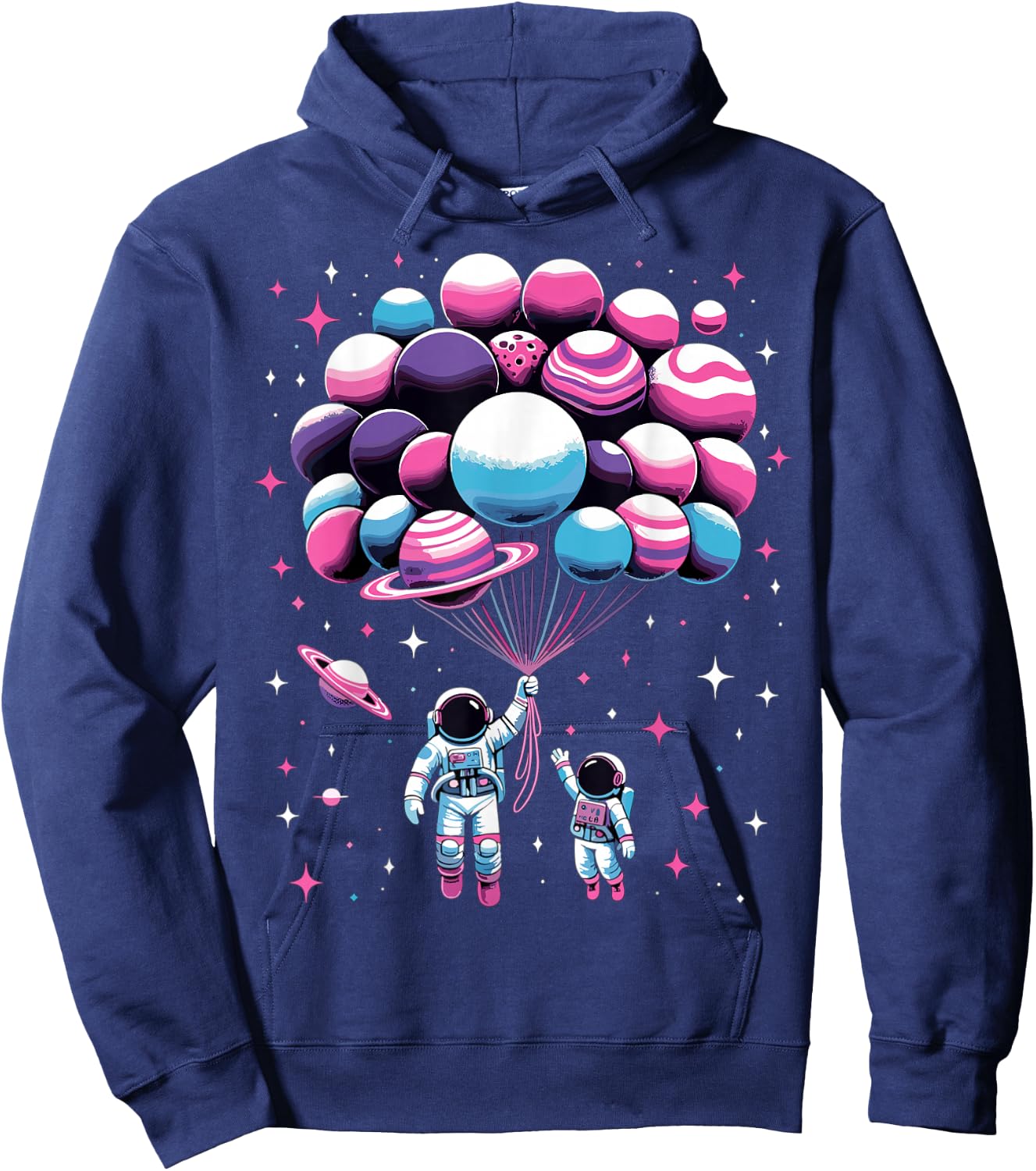 Astronaut Spaceman Funny Space Solar System Astronomy Hoodie - Hoodie | Navy