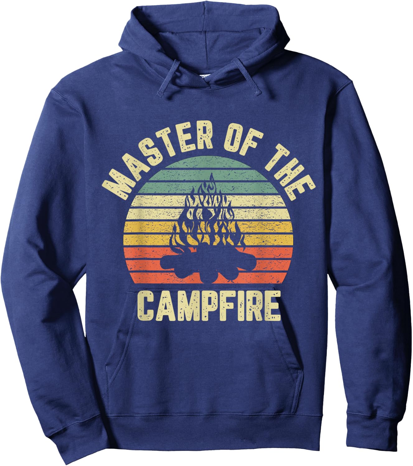 Master of the Campfire Camping Shirt Vintage Camper Hoodie - Hoodie | Navy