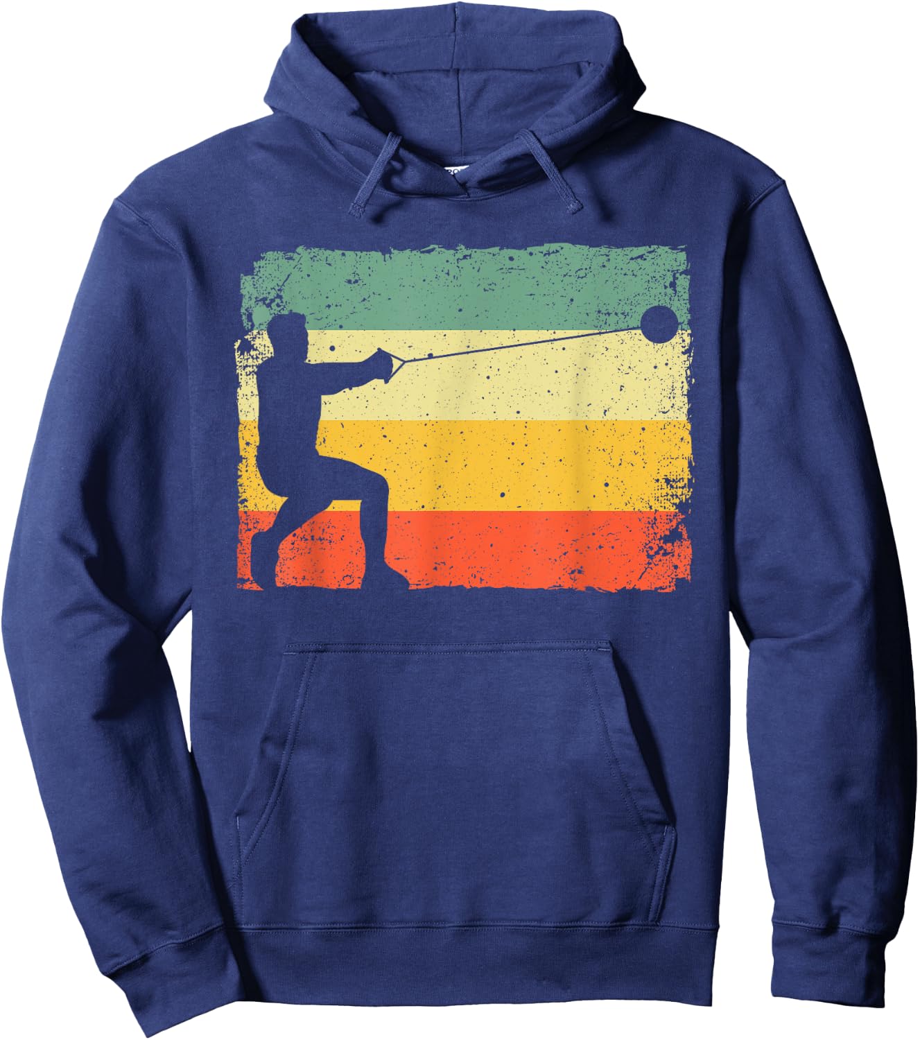 Funny Hammer Track And Field Design Men Women Hammer Thrower Hoodie - Hoodie | Navy