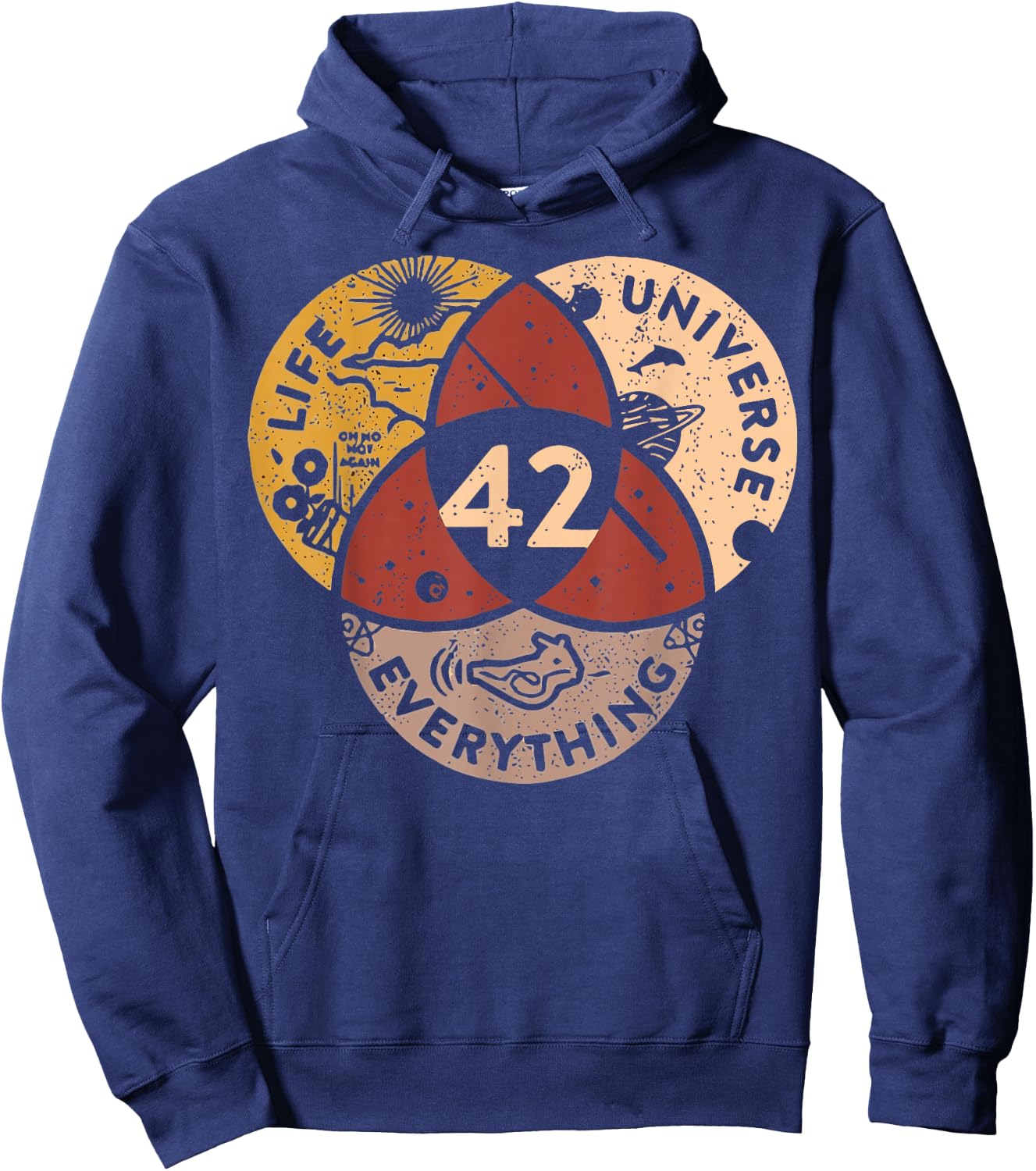 Life Universe Everything 42 Answer to Life Hoodie - Hoodie | Navy