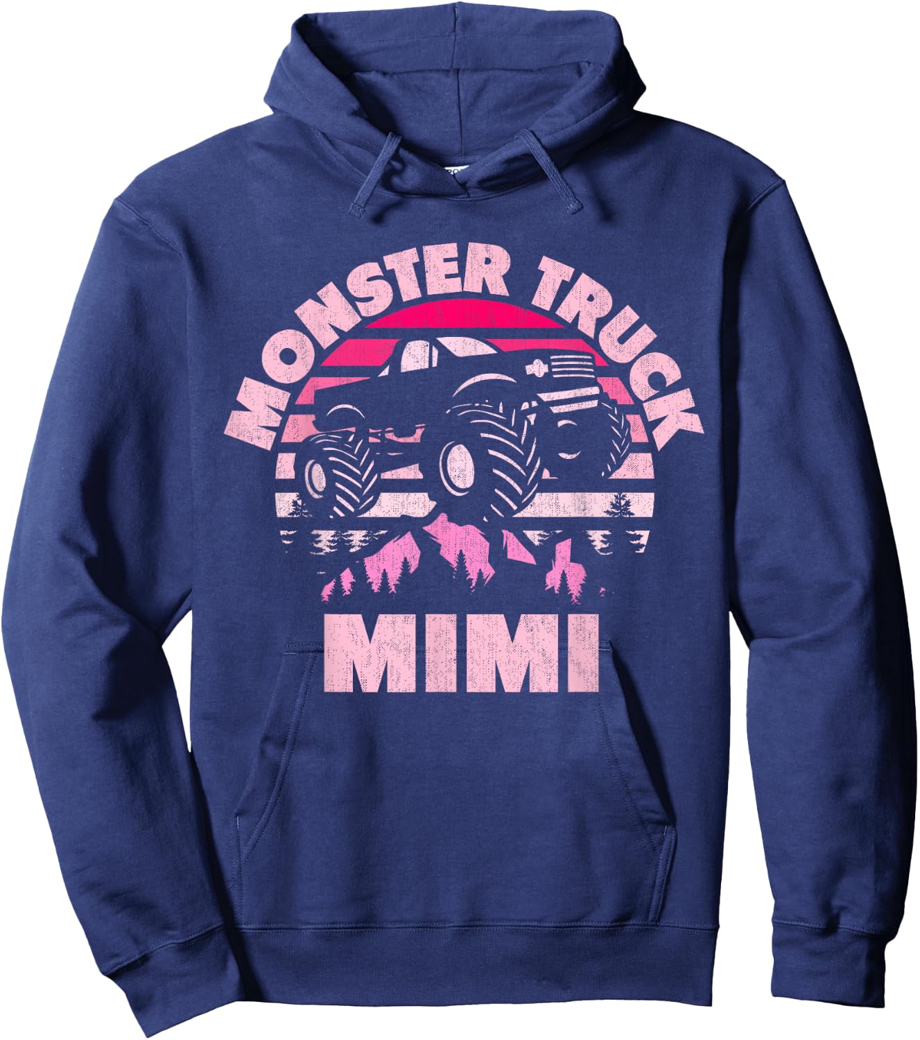 Monster Truck Mimi Matching Family Monster Truck Grandma Hoodie - Hoodie | Navy