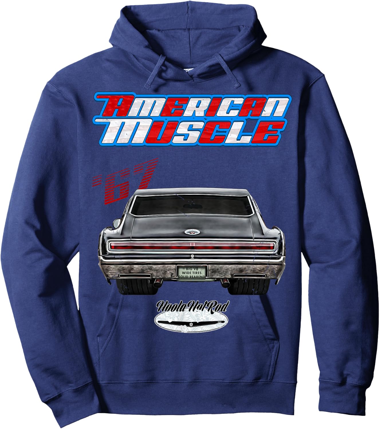 1967 Charger,Super Bee,Hot Rod,Muscle Car,Magnum,Wedge,R/T Hoodie - Hoodie | Navy