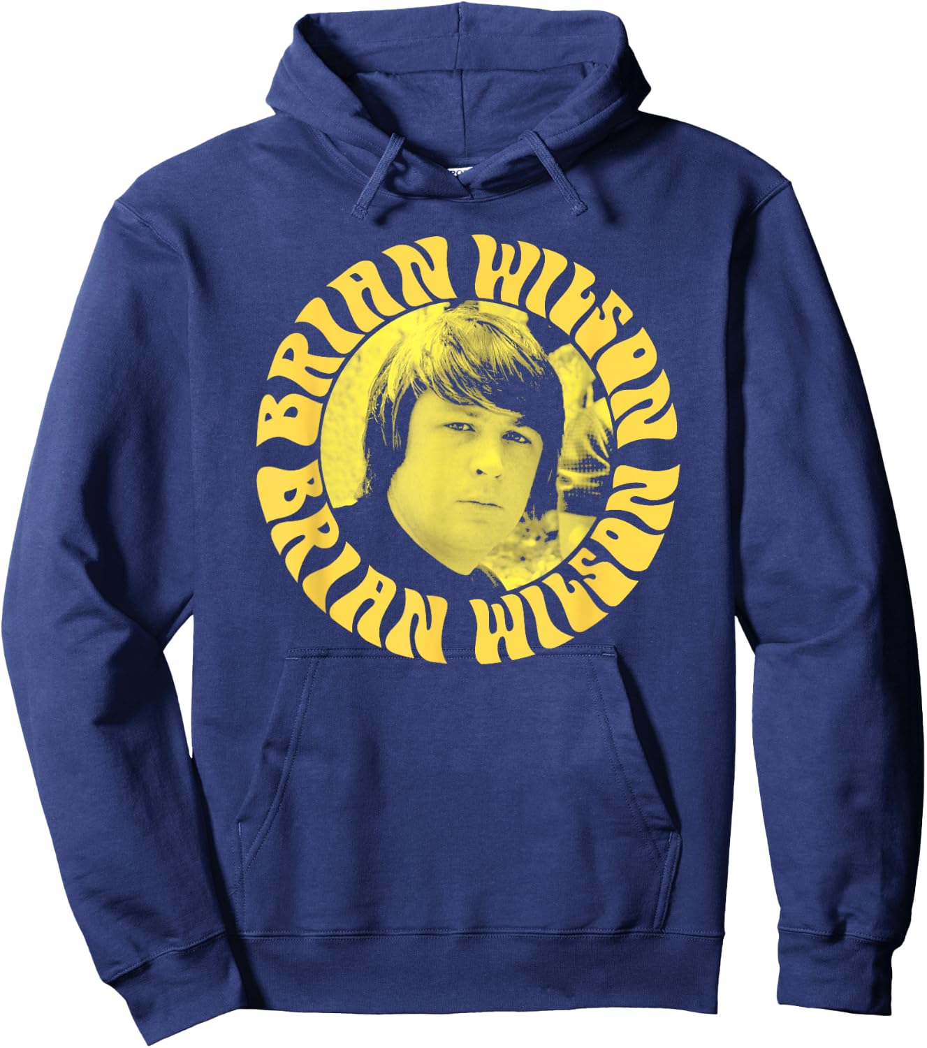 Brian Wilson – Yellow Headshot Hoodie - Hoodie | Navy