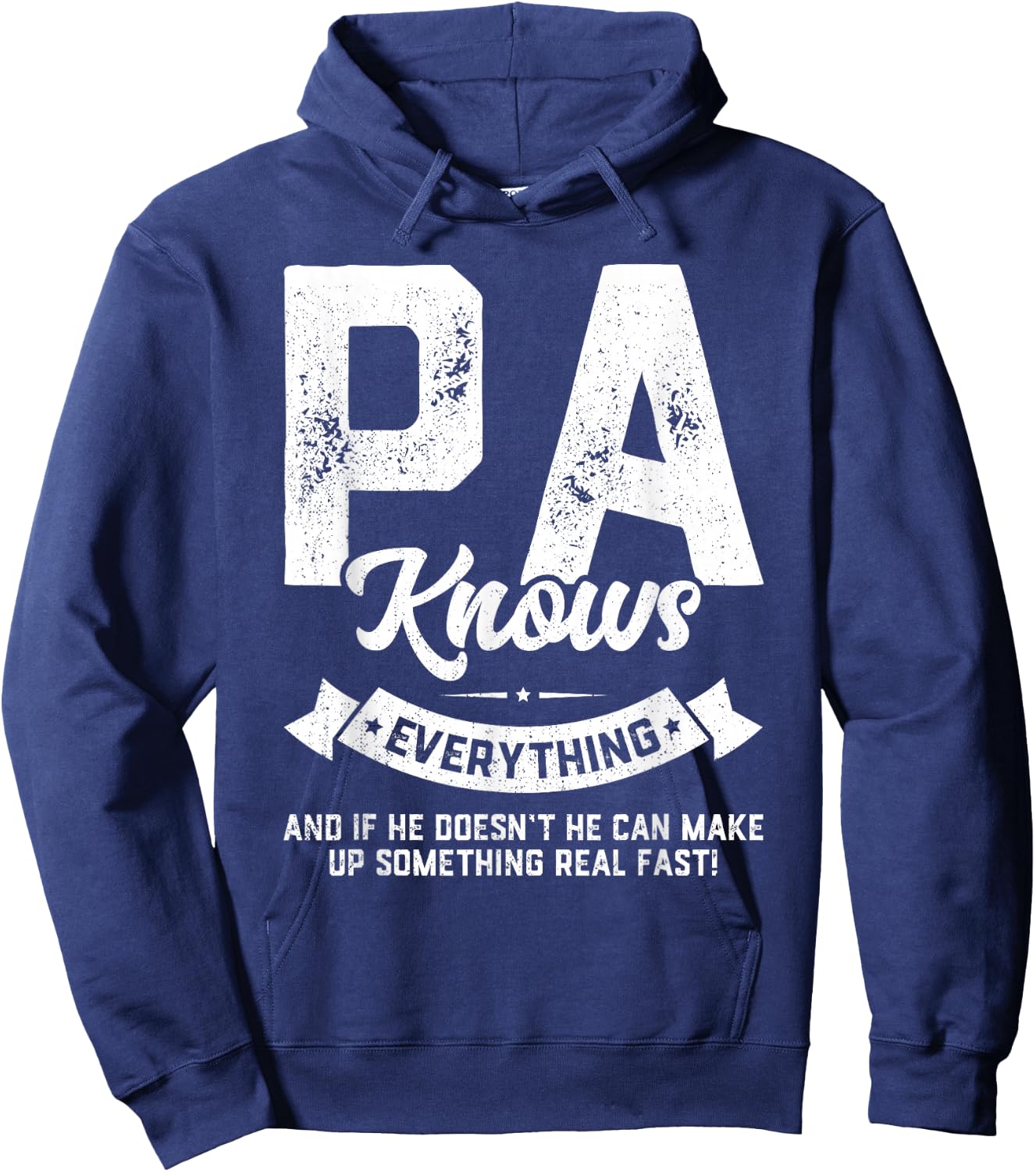 Pa Knows Everything Shirt 60th Gift Funny Father's Day Hoodie - Hoodie | Navy