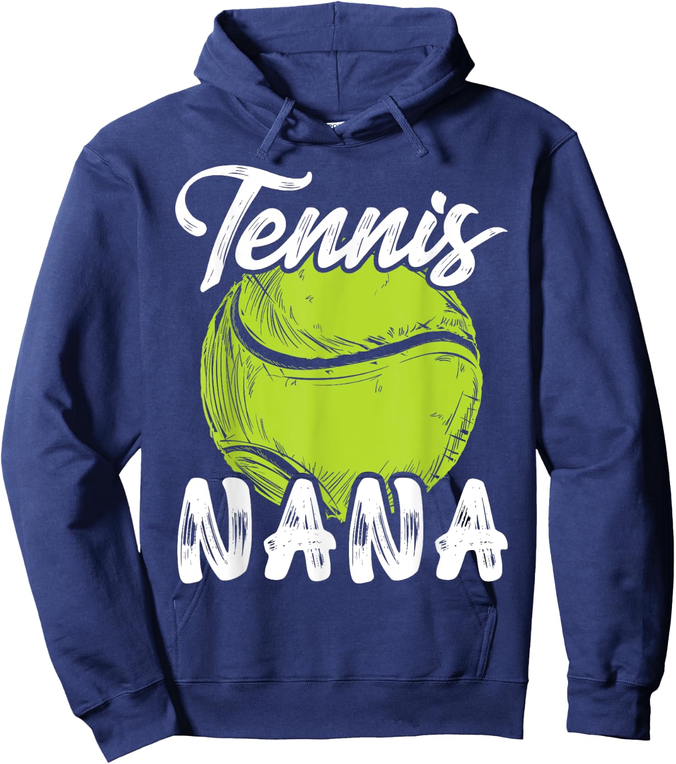 Tennis Nana Women Family Matching Set Tennis Ball Player Hoodie - Hoodie | Navy