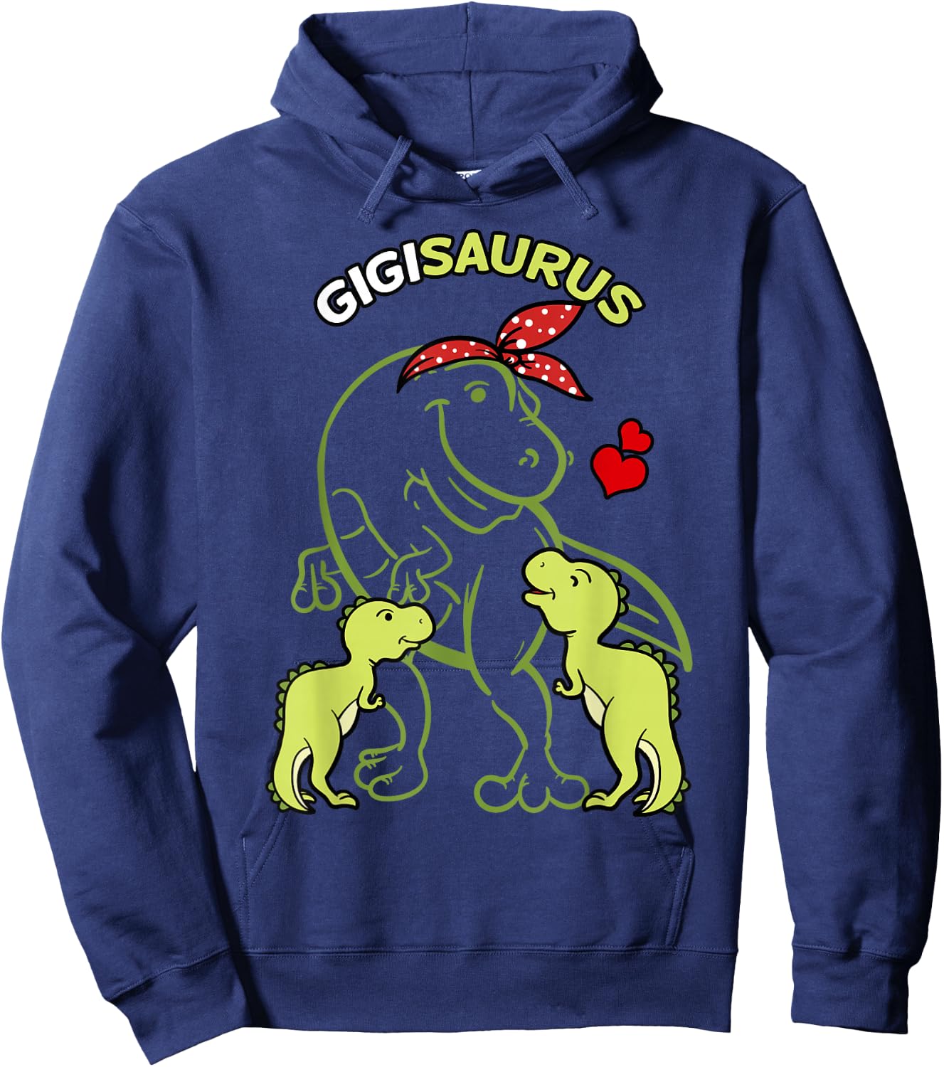 Gigisaurus Gigi 2 Kids Dinosaur Mother's Day Hoodie - Hoodie | Navy