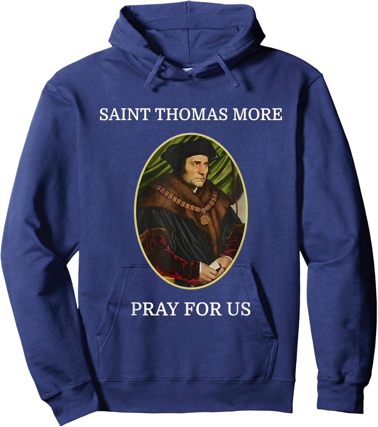 St. Thomas More Catholic Saint Religion Hoodie - Hoodie | Navy