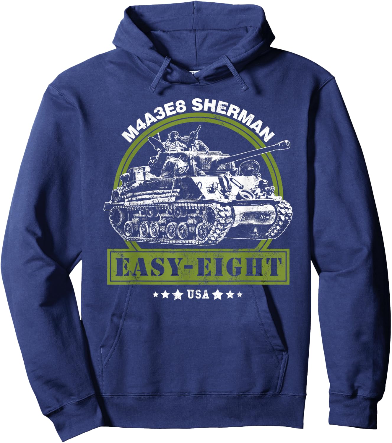 M4A3E8 Easy Eight Sherman WW2 Tank Hoodie - Hoodie | Navy