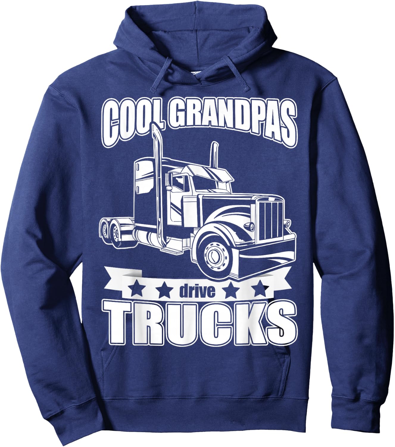 Cool Grandpas drive trucks Hoodie - Hoodie | Navy