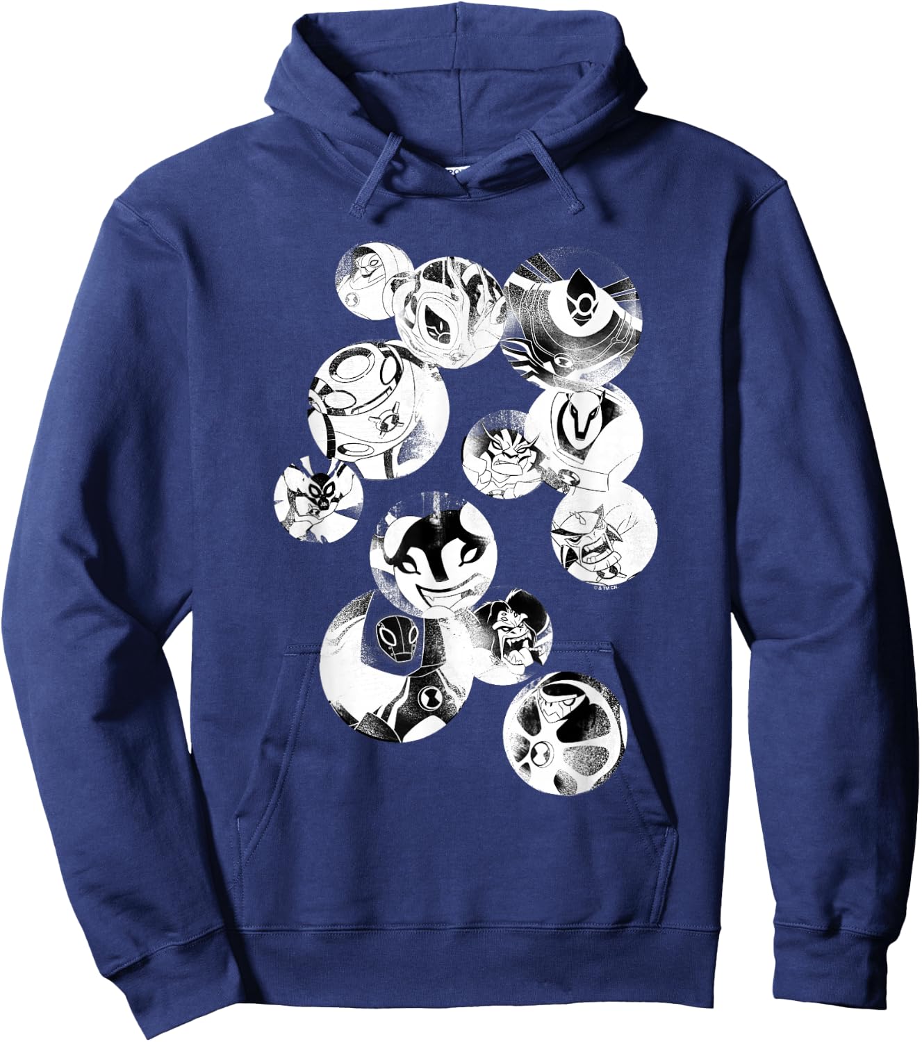 Ben 10 Ultimate Alien: Cosmic Destruction Hero Bubbles Faded Hoodie - Hoodie | Navy
