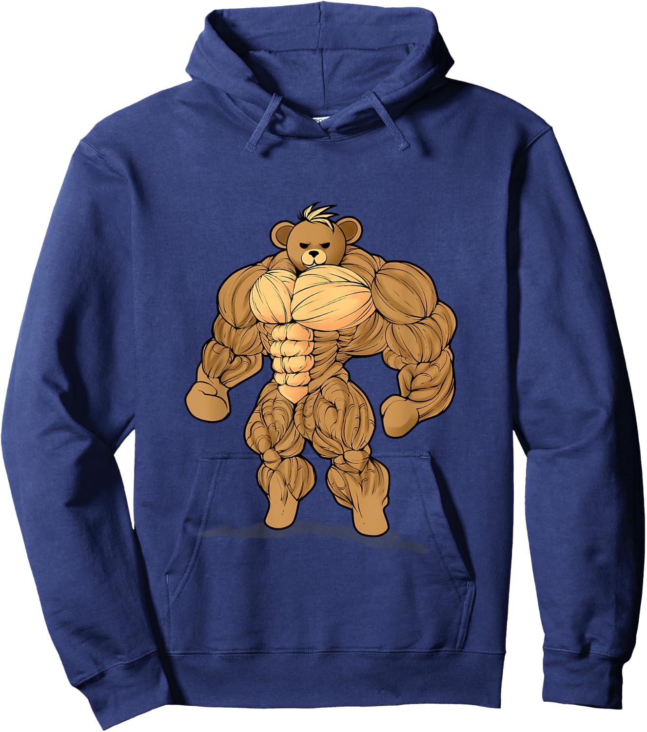 Bodybuilding Strength Sport Teddy Bear Hoodie - Hoodie | Navy