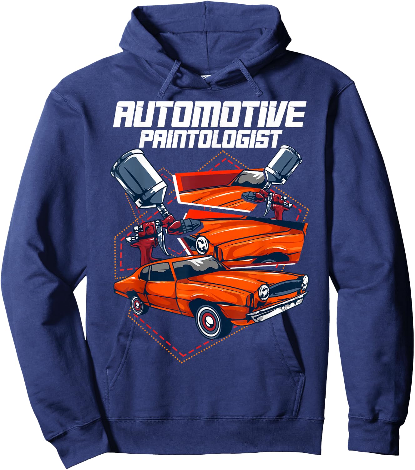 Automotive Paintologist Funny Car Repair Painter Hoodie - Hoodie | Navy