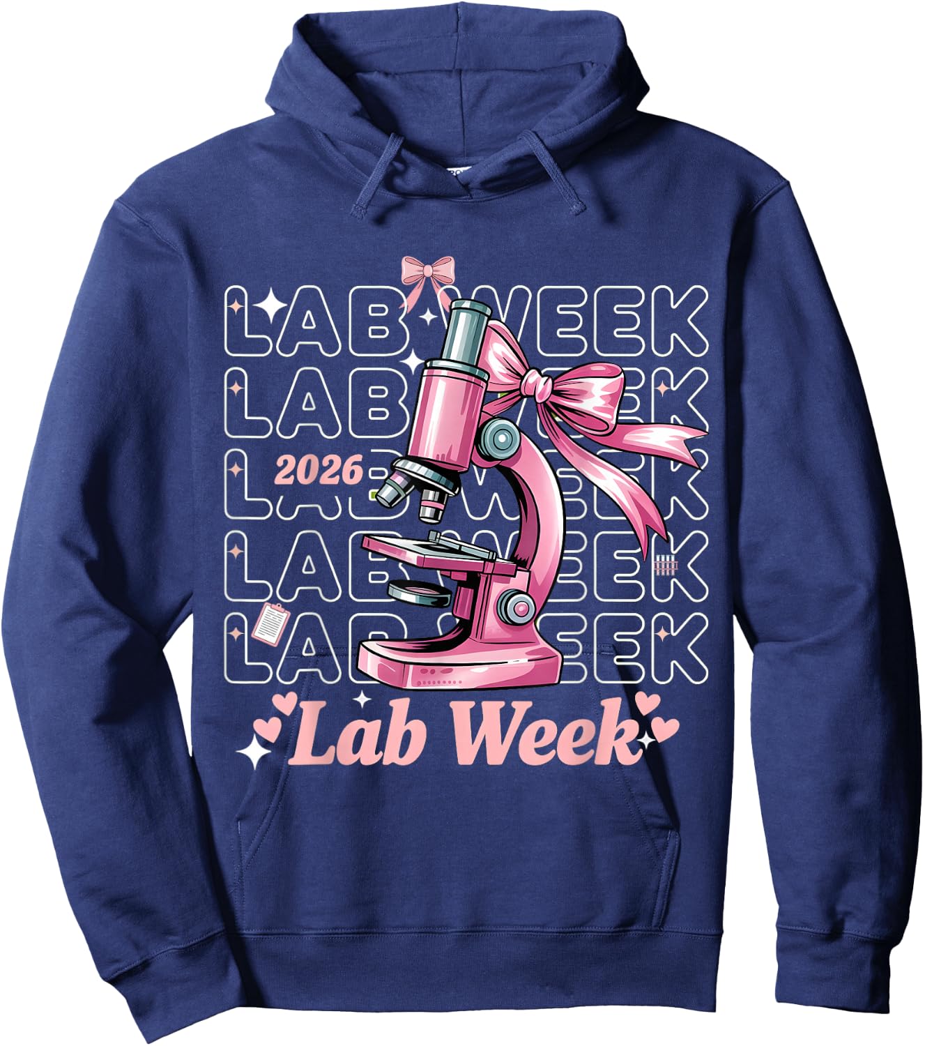 Happy Lab Week 2026 Phlebotomist Laboratory Week Hoodie - Hoodie | Navy