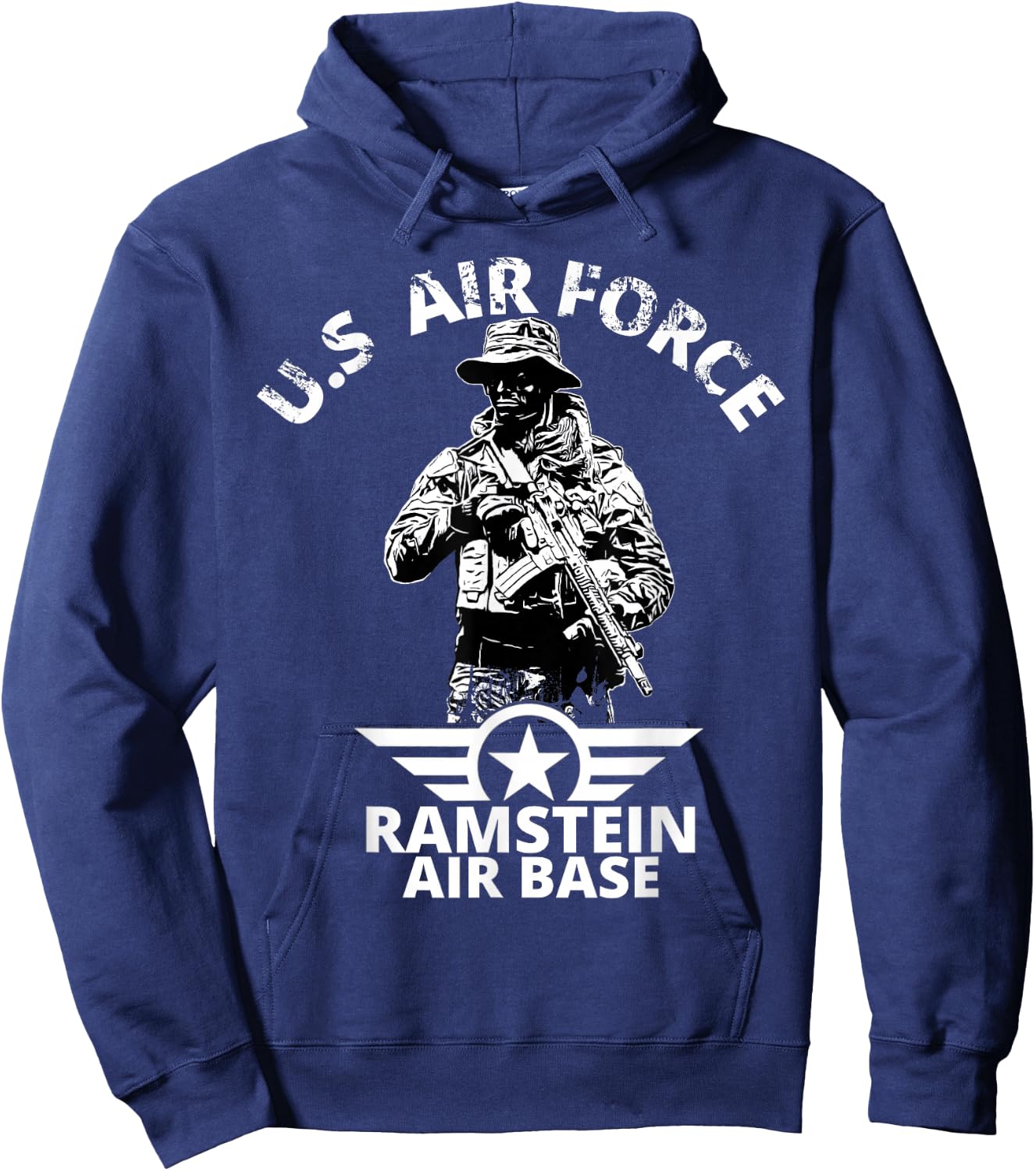 Ramstein Air Base American Army USAF Air Force Hoodie - Hoodie | Navy