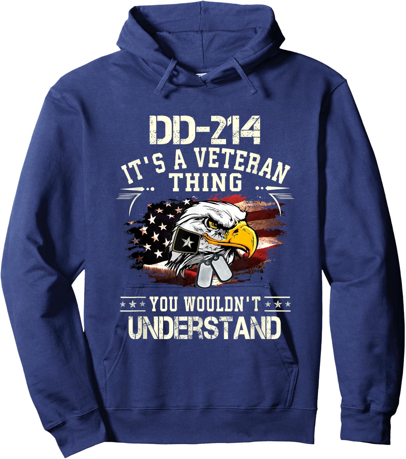 DD-214 It's A Veteran Thing You Wouldn't Understand Hoodie - Hoodie | Navy