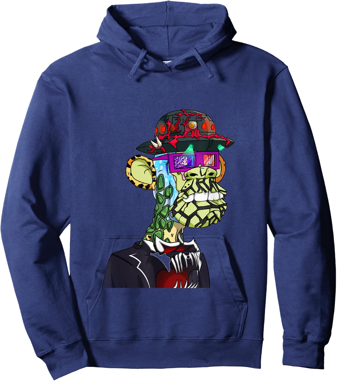MAYC #24408 Funny Glasses APE NFT Hoodie - Hoodie | Navy