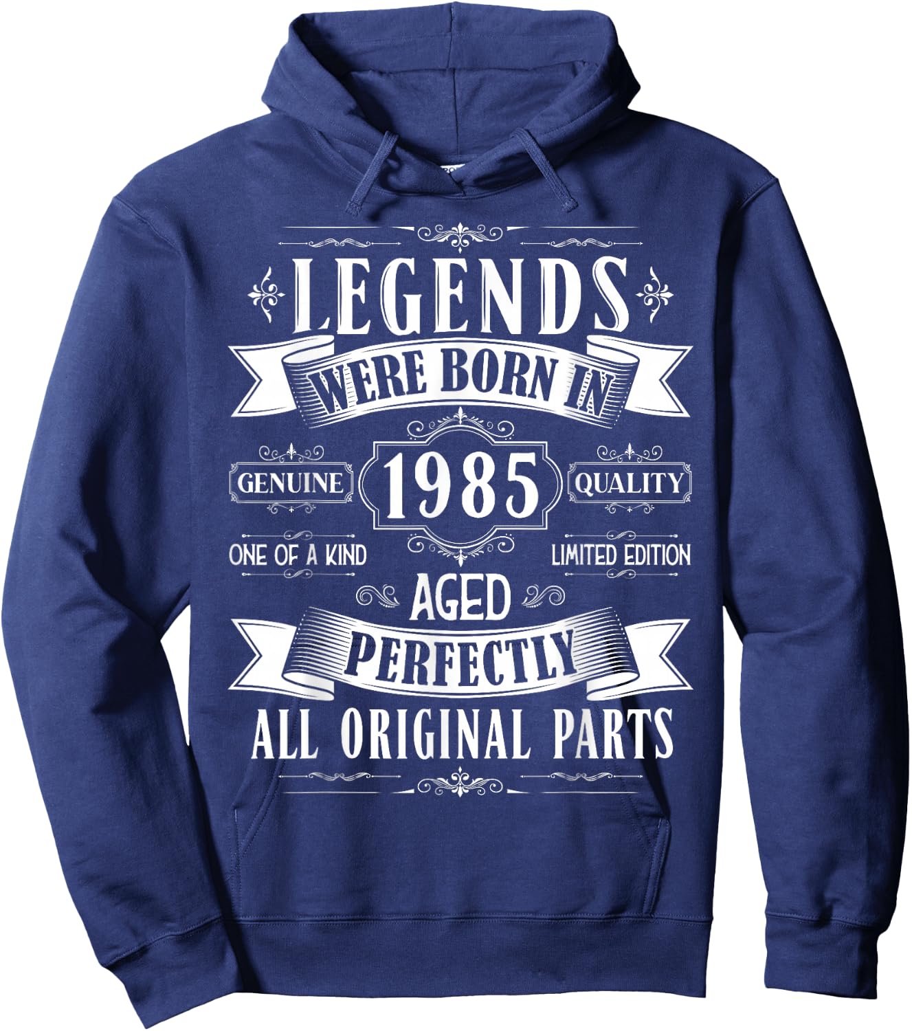 Legends Born In 1985 40th Birthday 40 Years Old Bday Men Hoodie - Hoodie | Navy
