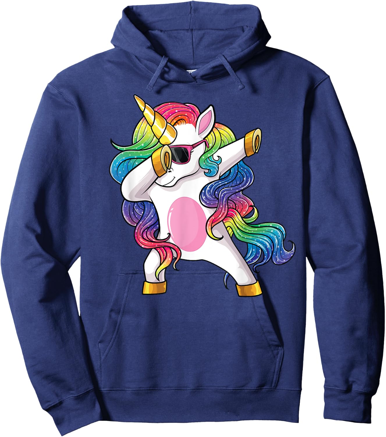 Dabbing Unicorn Shirt Kids Girls Boys Toddlers Dab Unicorn Hoodie - Hoodie | Navy