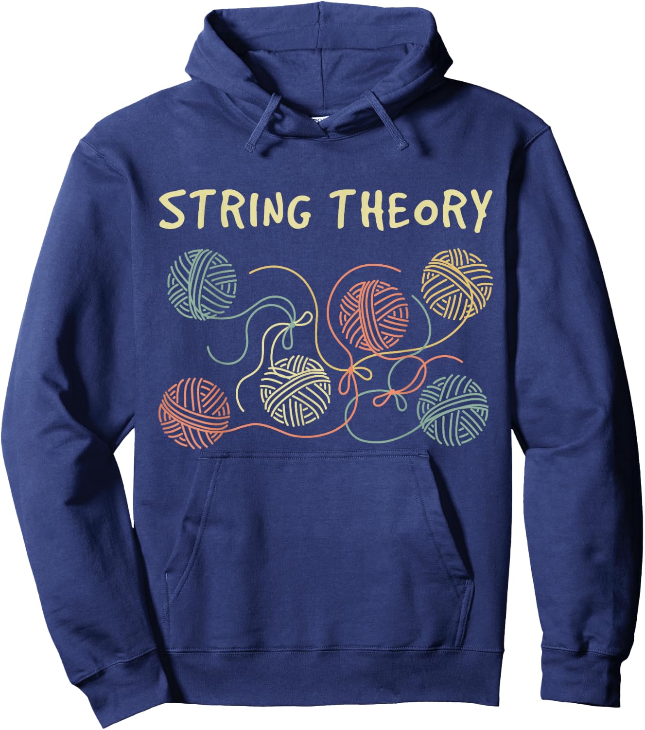Tangled String Theory - Funny Higgs Boson Quantum Hoodie - Hoodie | Navy