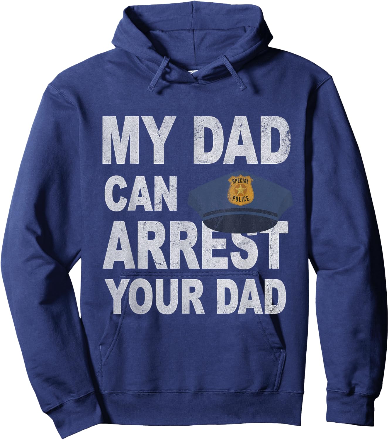 My Dad Can Arrest Your Dad | Police Officer Kids Deputy Hoodie - Hoodie | Navy