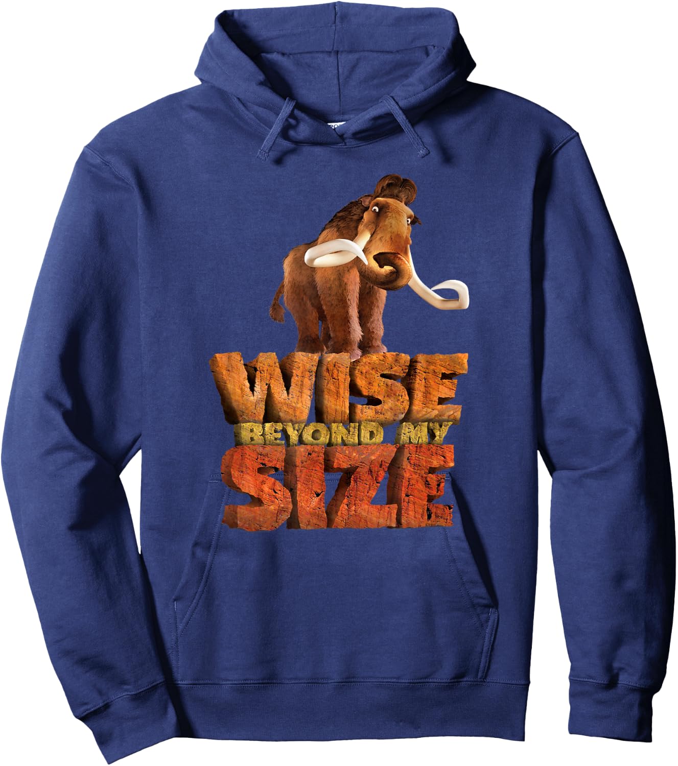Ice Age Manny Mammoth Wise Beyond My Size Hoodie - Hoodie | Navy