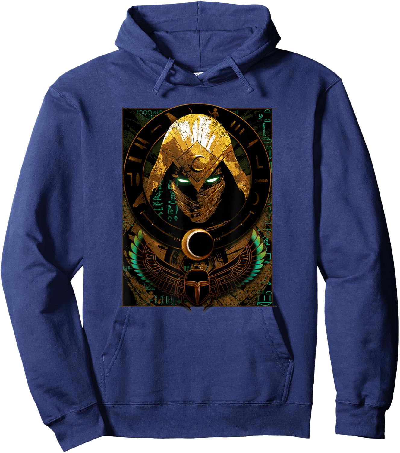 Marvel Moon Knight Scarab Moon Poster Hoodie - Hoodie | Navy