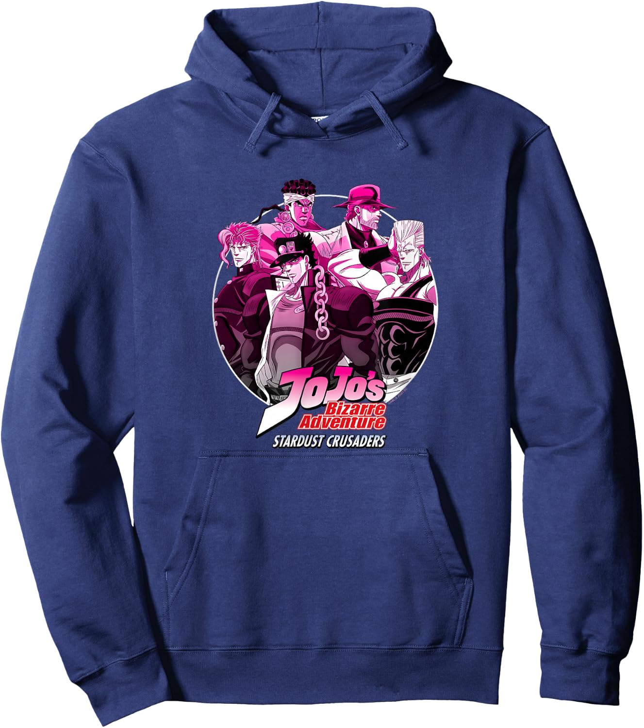 JoJo's Bizarre Adventure Stardust Crusaders Group Anime Hoodie - Hoodie | Navy