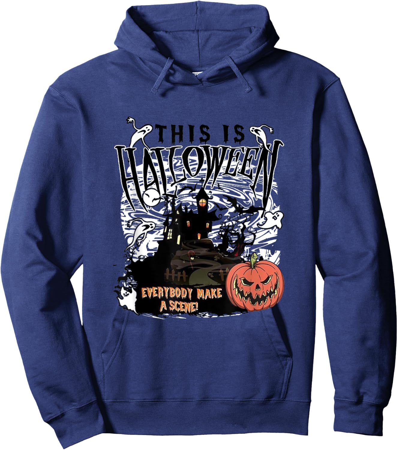 This Is Halloween Everybody Make A Scene Funny Halloween Hoodie - Hoodie | Navy