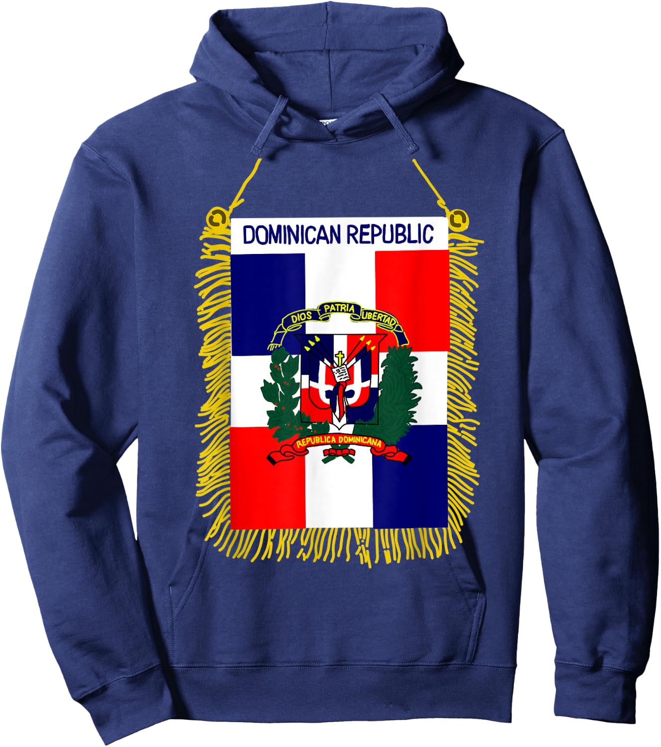 Dominican republic shirt Flag Santo Domingo heritage Hoodie - Hoodie | Navy
